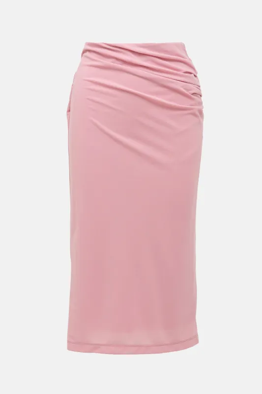 Draped Twist Midi Skirt made by VSP Consignment