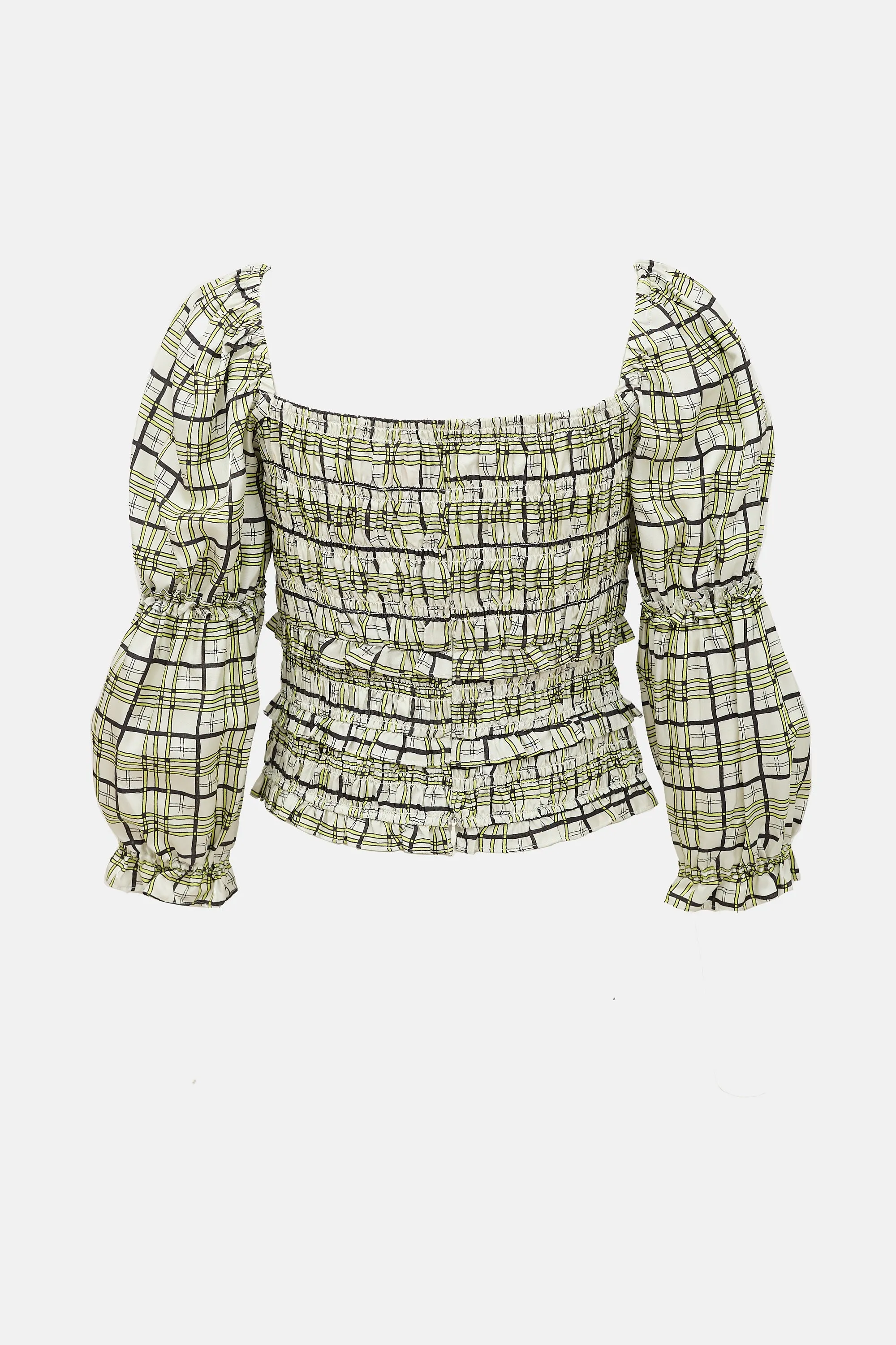 Silk Plaid Daria Top sold by VSP Consignment product image thumbnail 2