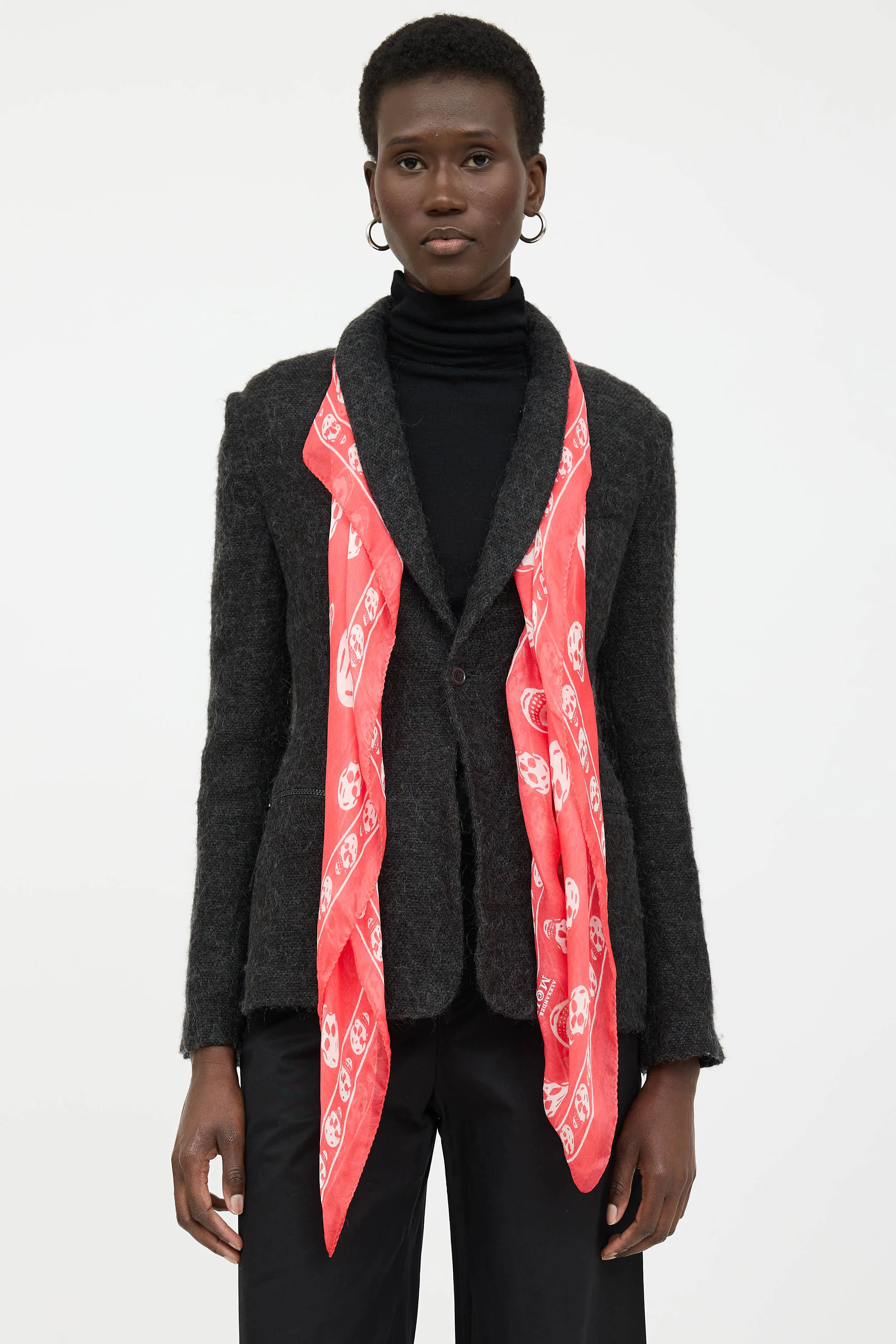 Silk Skull Scarf sold by VSP Consignment product image thumbnail 2