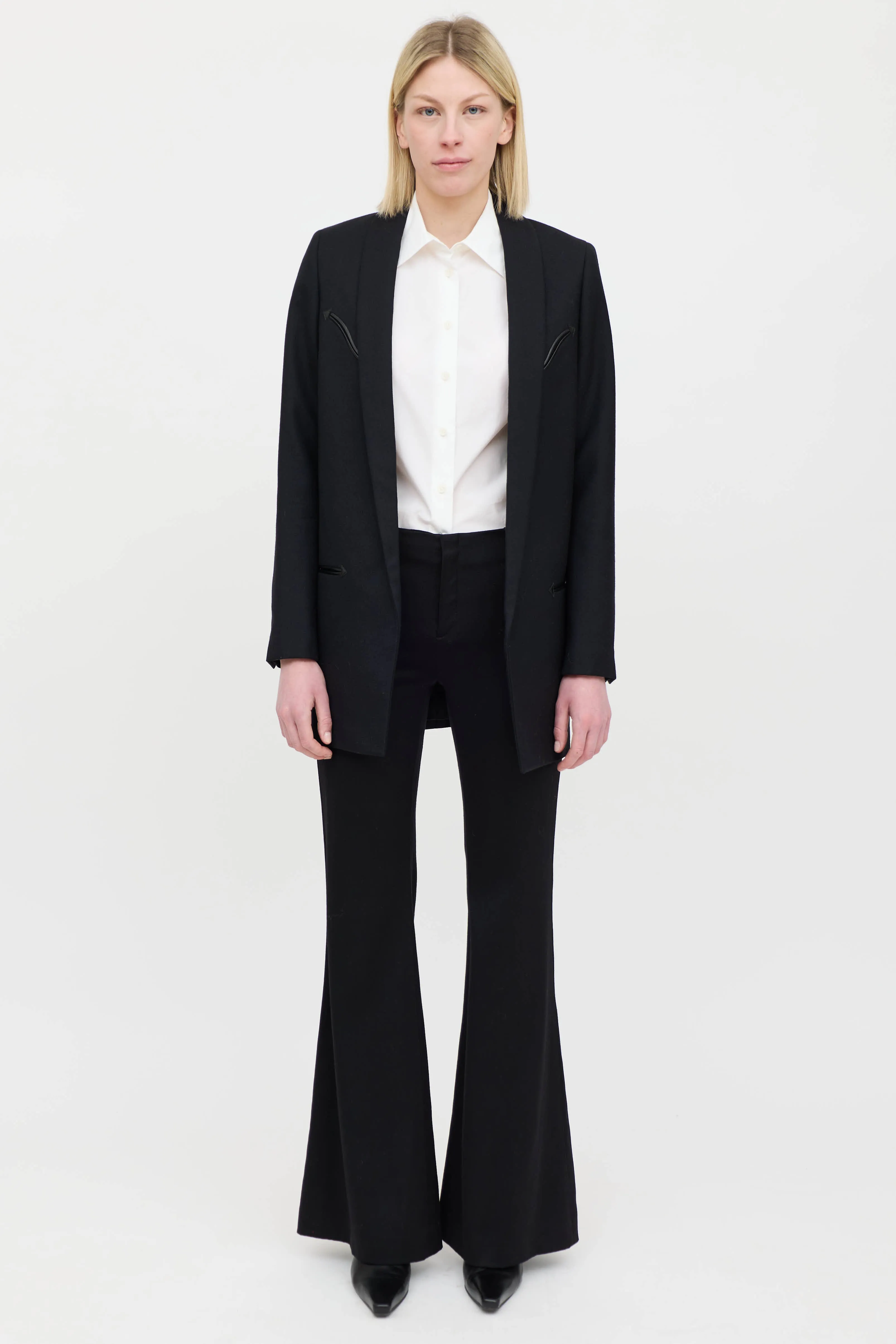 2018 Wool Shawl Blazer sold by VSP Consignment