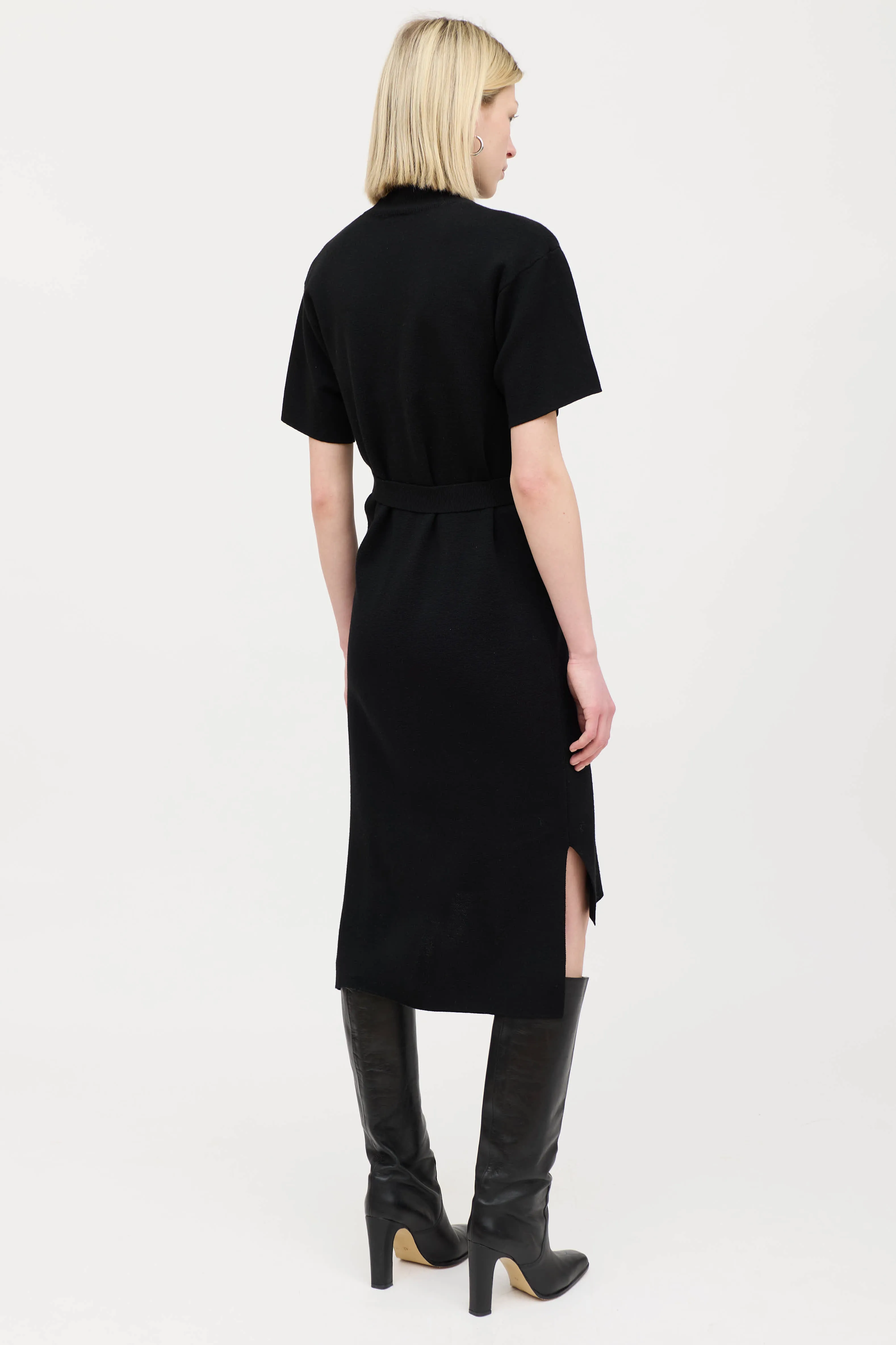 Belted Mock Neck Dress sold by VSP Consignment product image thumbnail 4