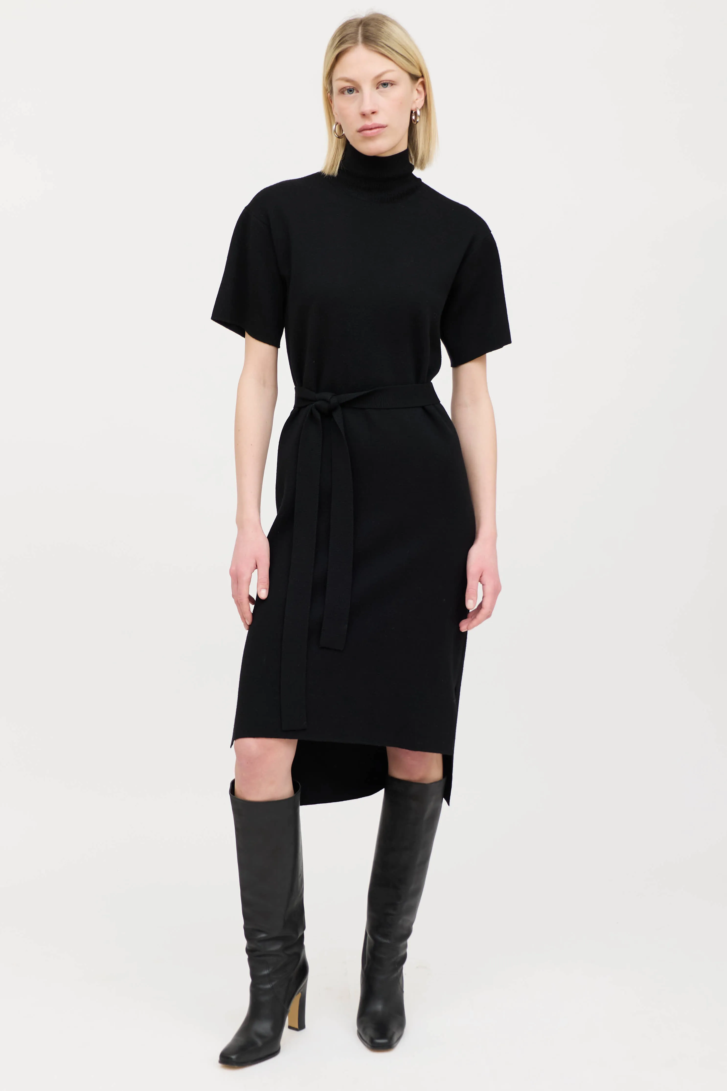 Belted Mock Neck Dress sold by VSP Consignment product image thumbnail 5
