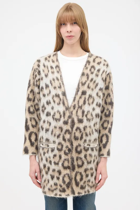Mohair Printed Cardigan made by Loewe