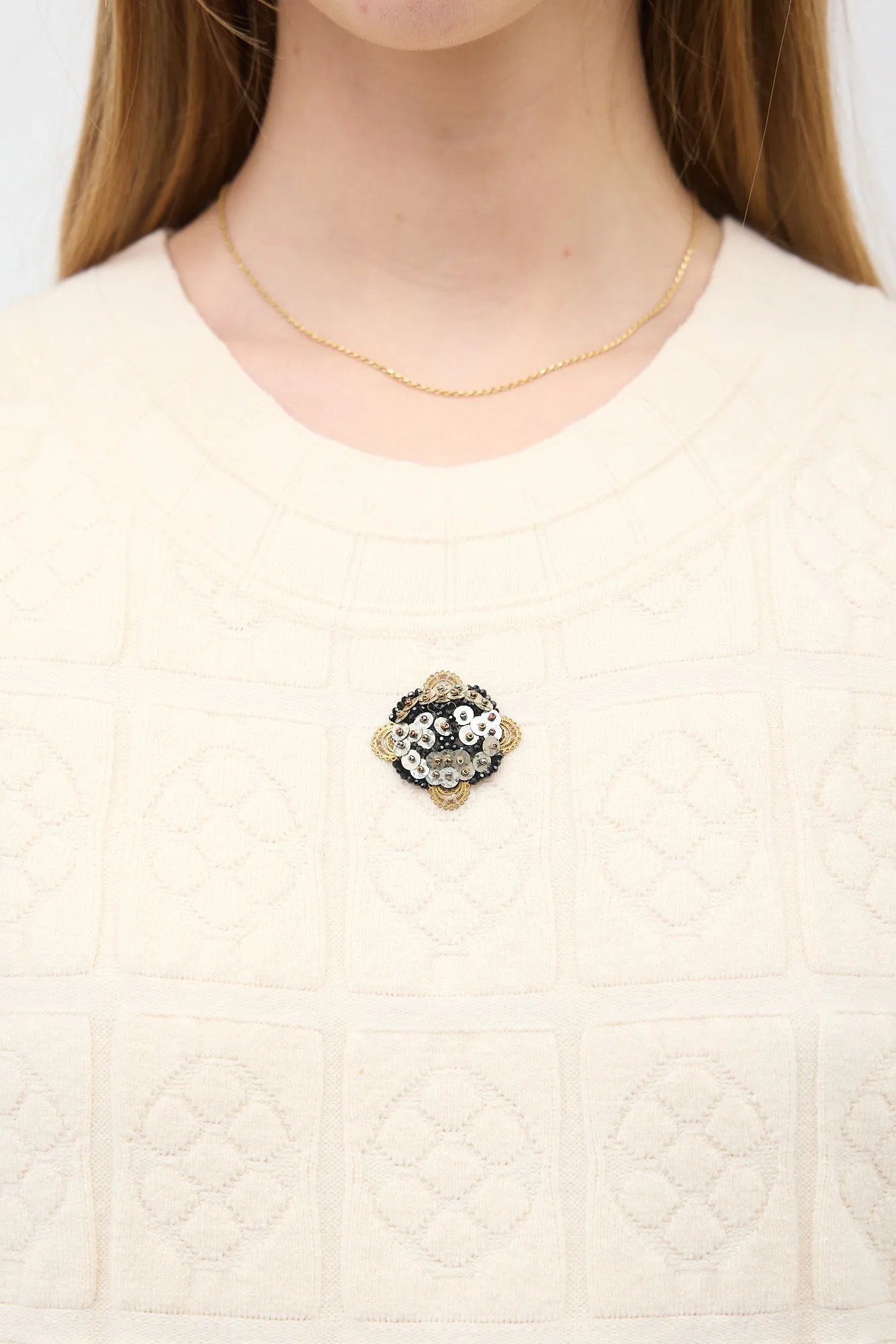 2010 Wool Camellia Knit Dress sold by VSP Consignment product image thumbnail 3