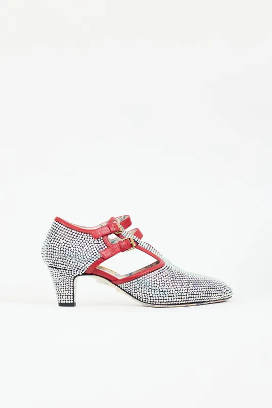 Crystal Mila Heel made by Gucci