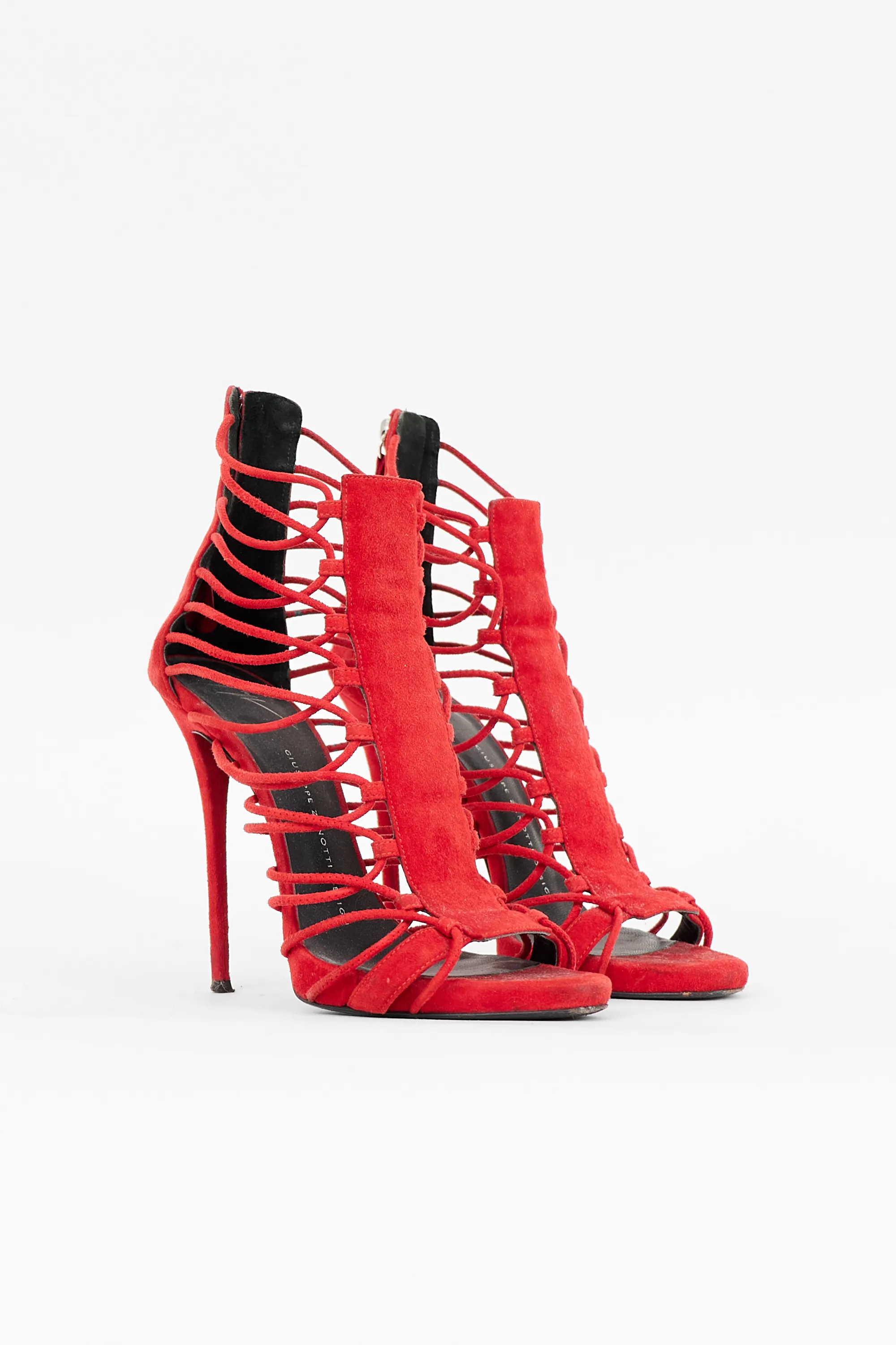 Suede Zoey Caged Heel sold by VSP Consignment product image thumbnail 2