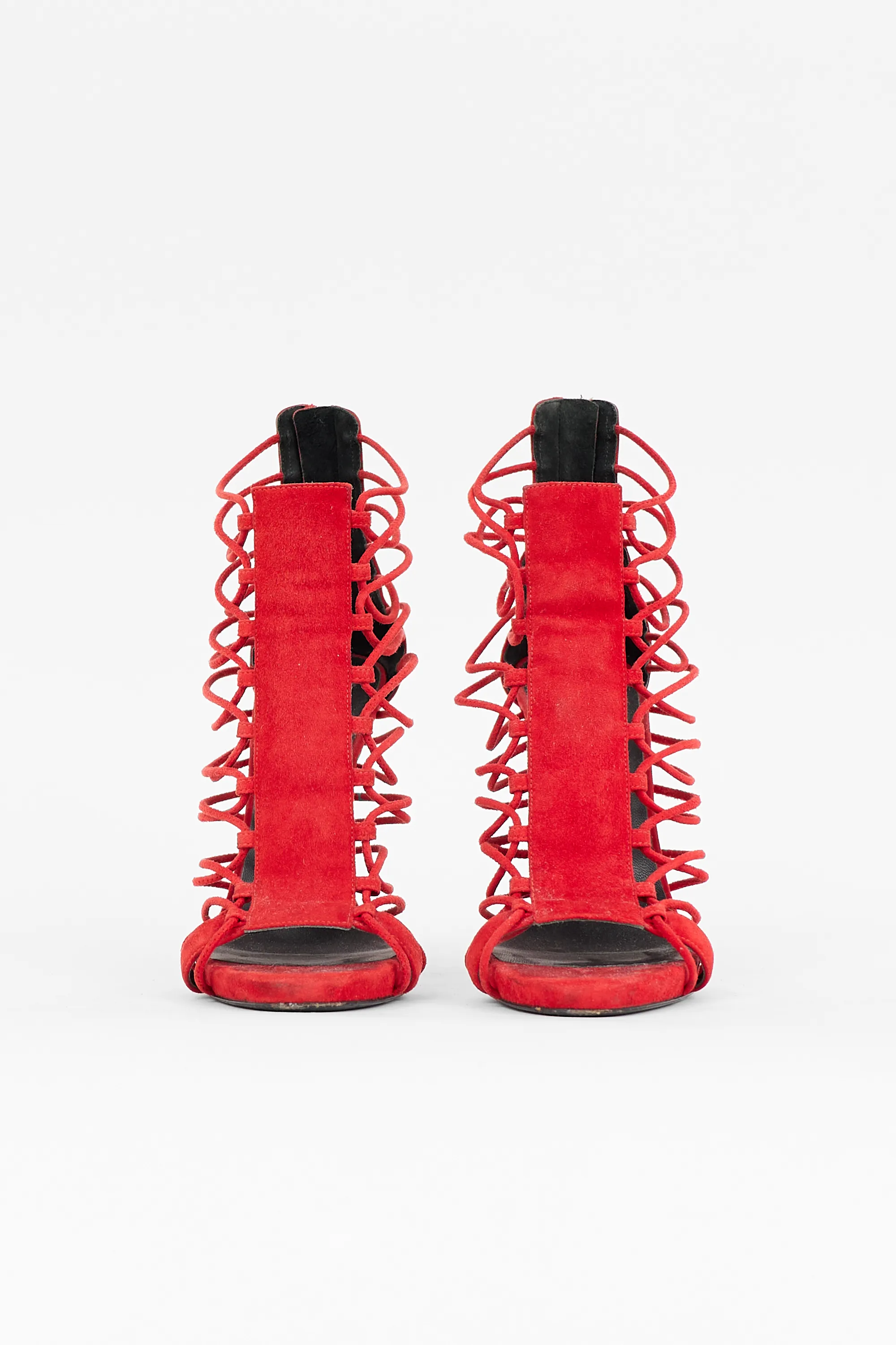 Suede Zoey Caged Heel sold by VSP Consignment product image thumbnail 3