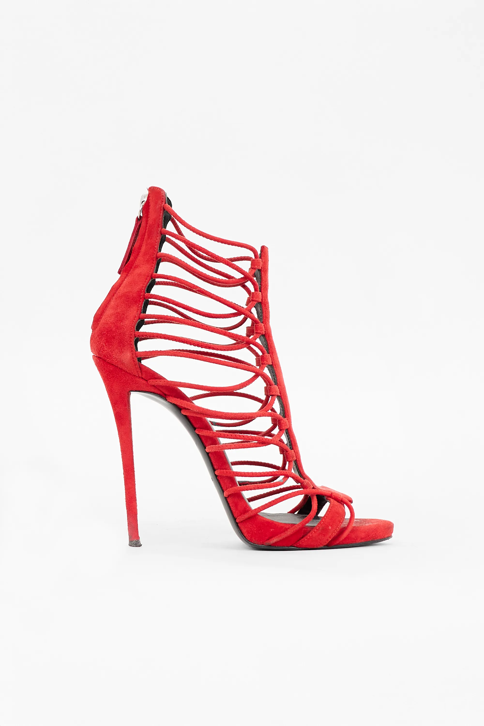 Suede Zoey Caged Heel sold by VSP Consignment