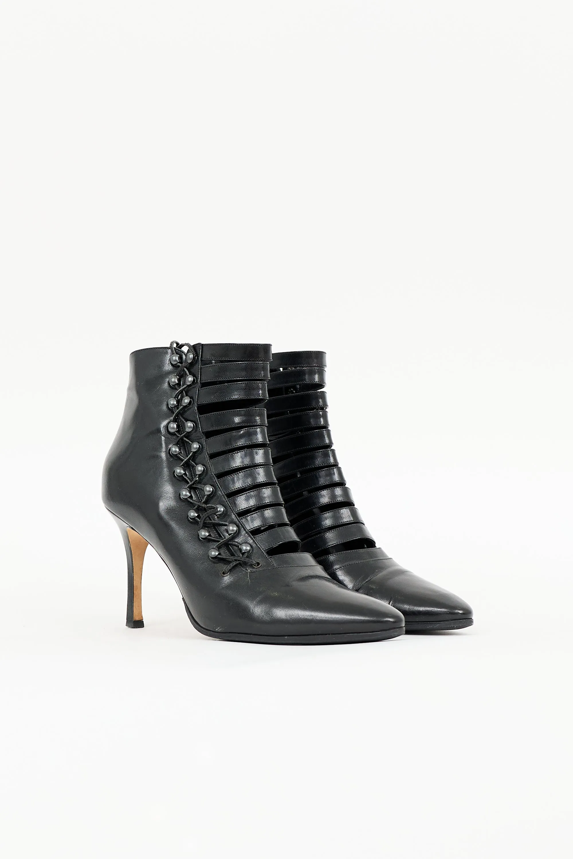 Leather Lace Up Boot sold by VSP Consignment product image thumbnail 2