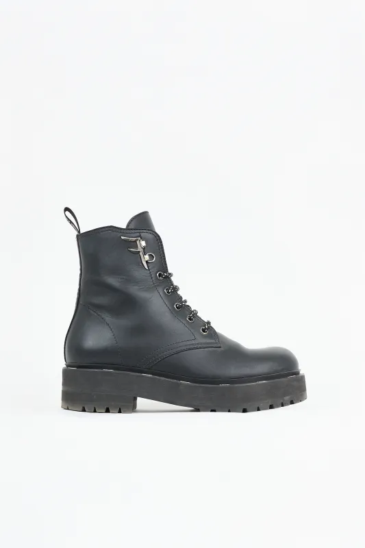 Leather Freedom Biker Boot made by Fendi