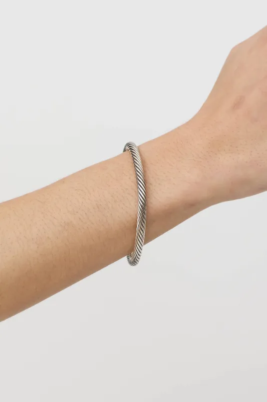Sterling Silver 14K Classic Cable Pearl Bracelet made by David Yurman