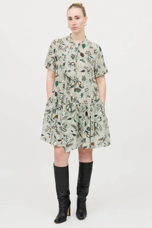 Silk Pattern Dress sold by VSP Consignment