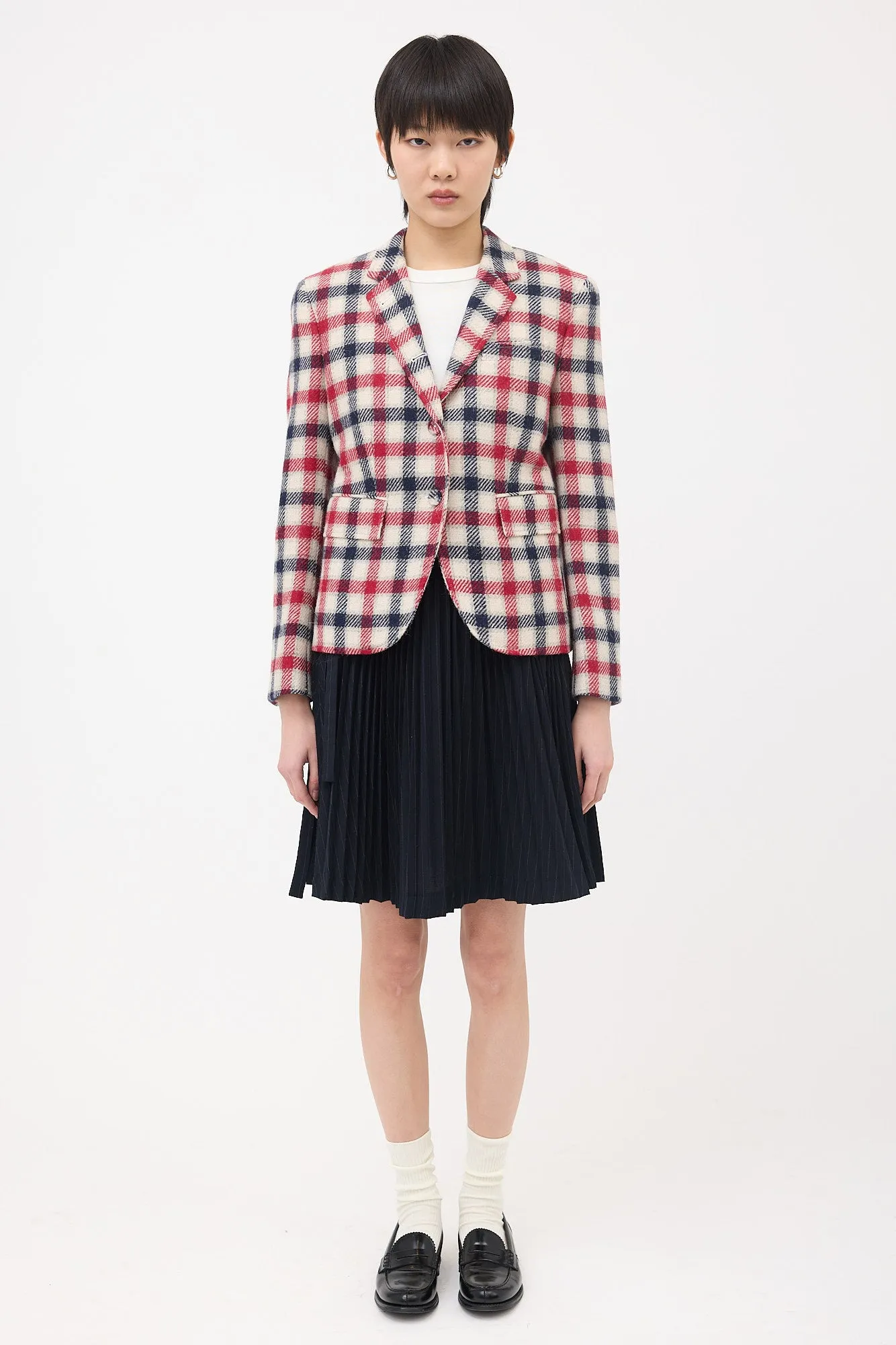 Wool Check Blazer sold by VSP Consignment product image thumbnail 2