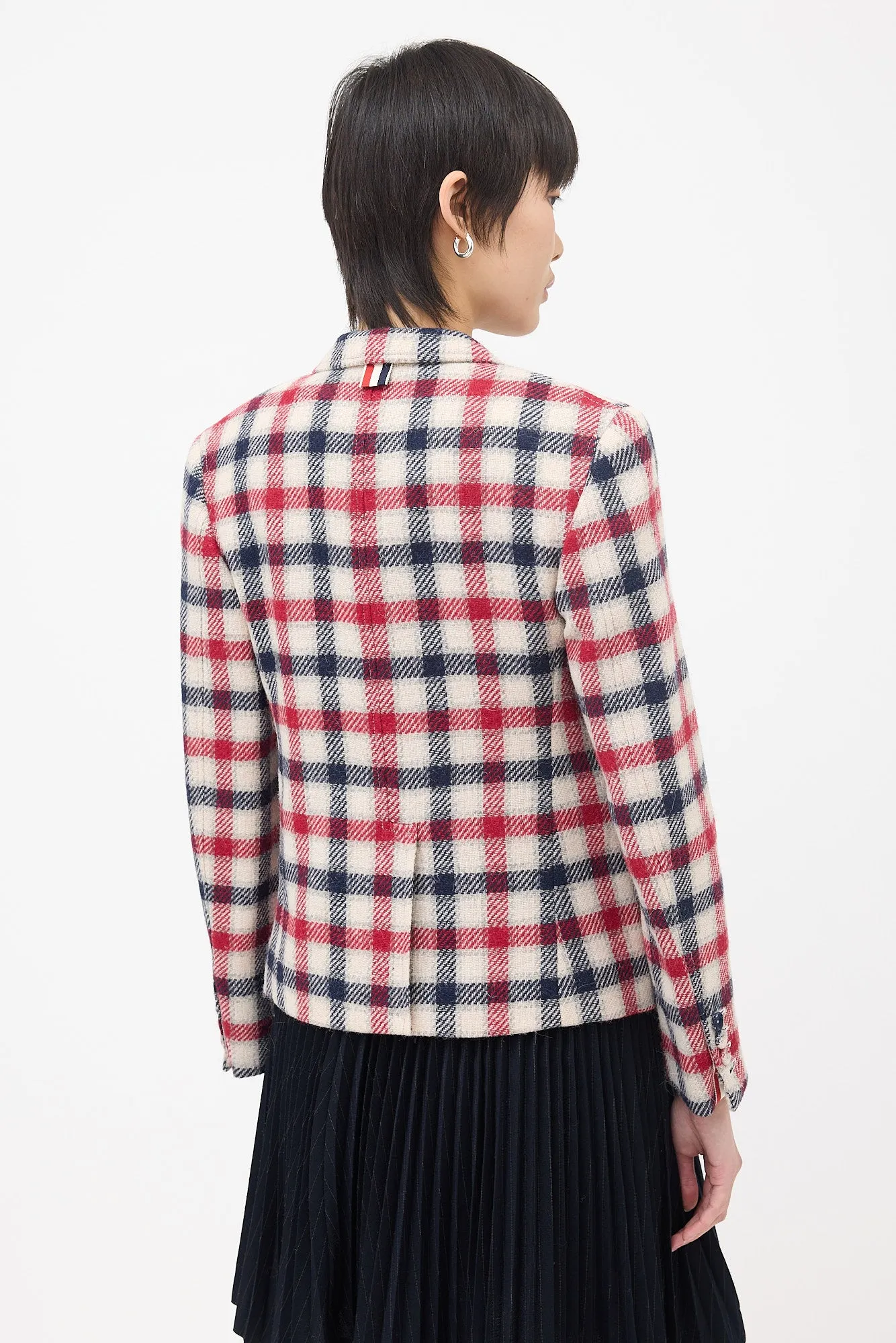 Wool Check Blazer sold by VSP Consignment product image thumbnail 4