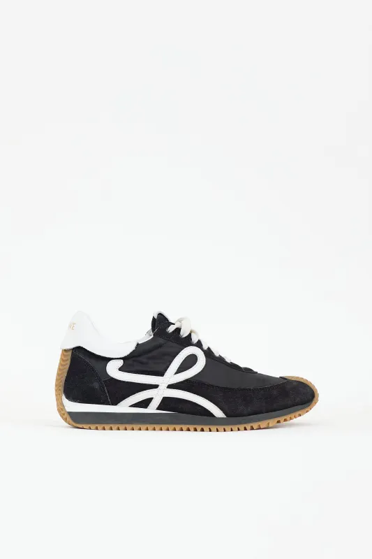 Suede & Nylon Flow Sneaker made by Loewe