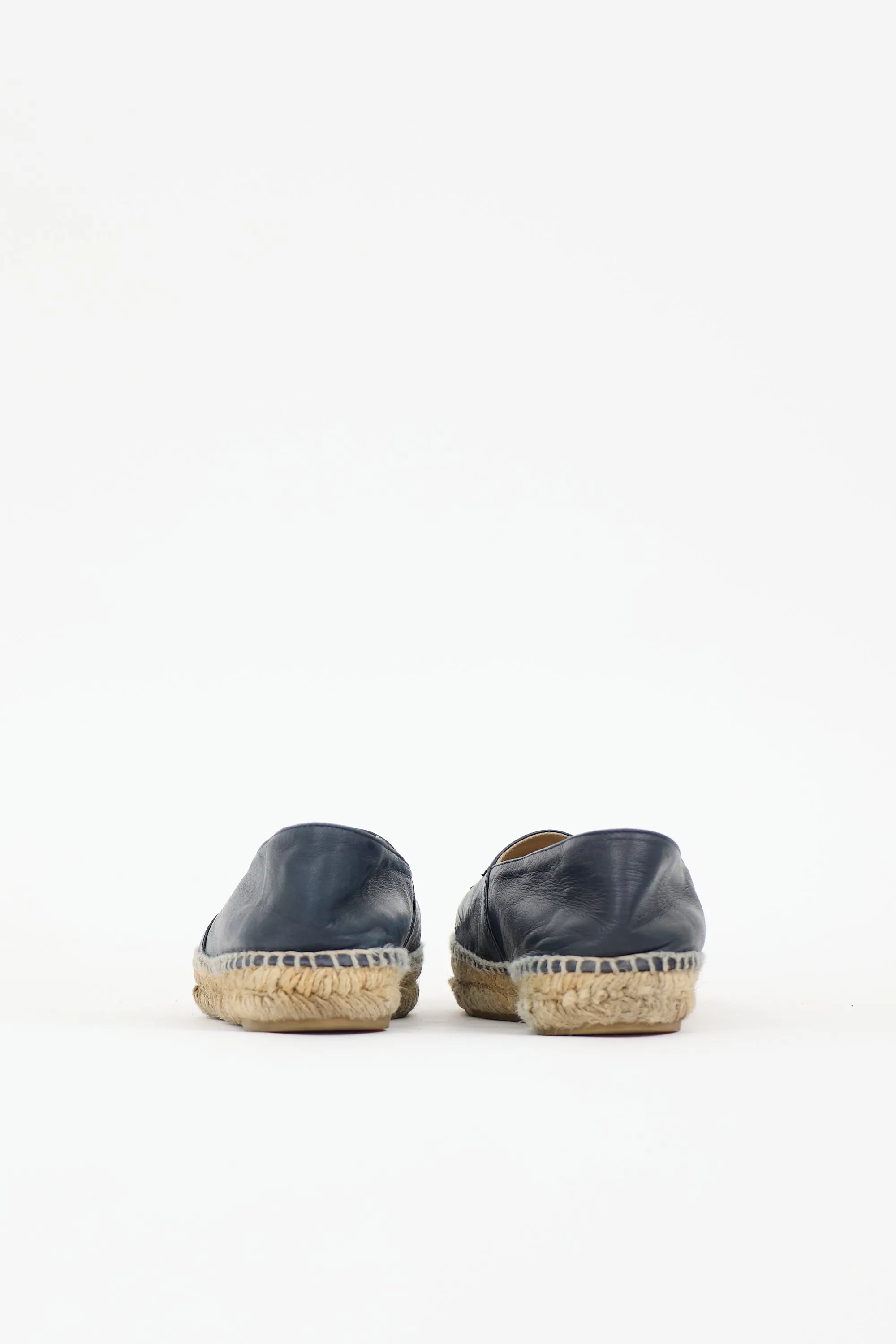 Leather CC Espadrille Flat sold by VSP Consignment product image thumbnail 4