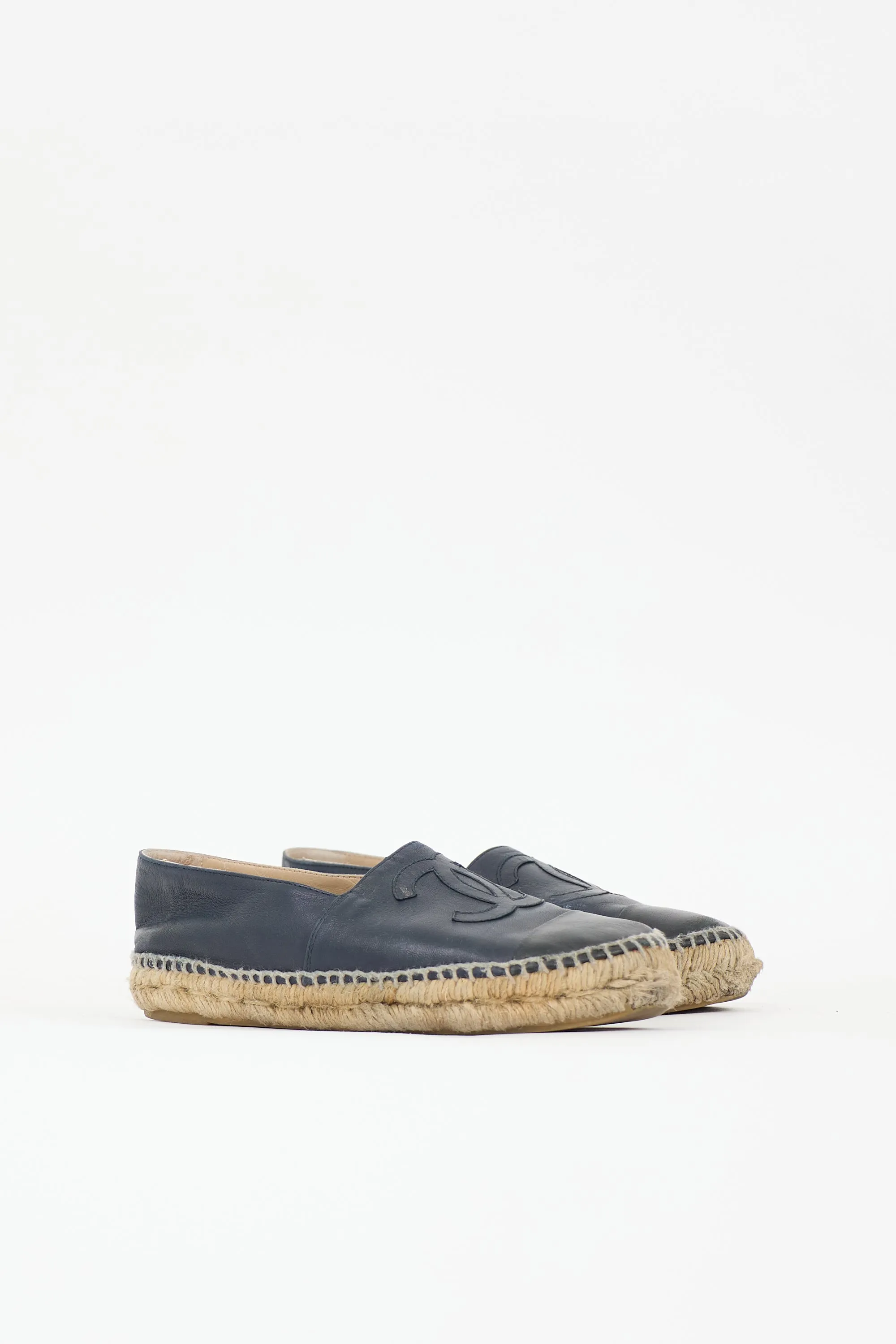 Leather CC Espadrille Flat sold by VSP Consignment product image thumbnail 3