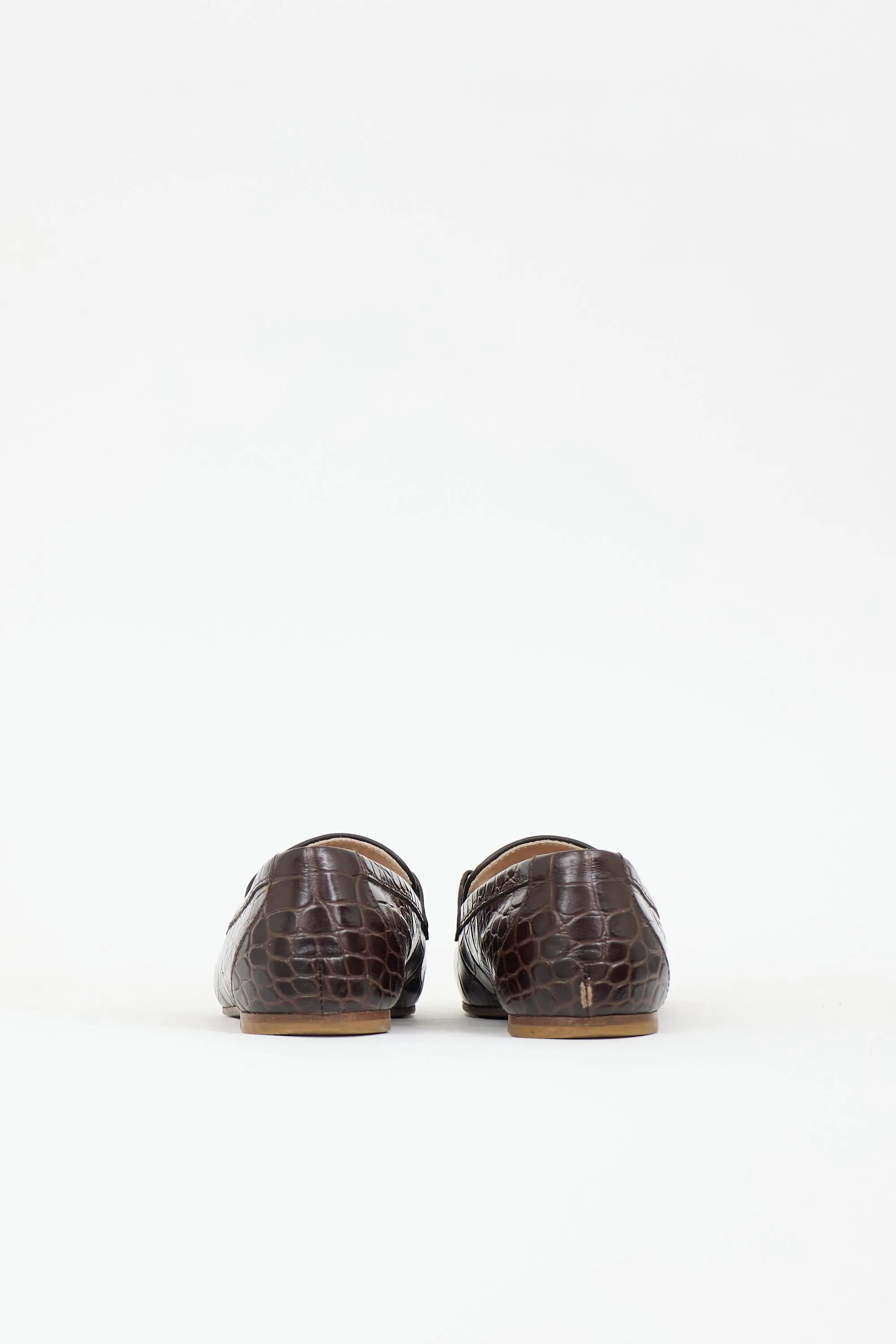Embossed Leather Double T Loafer sold by VSP Consignment product image thumbnail 4