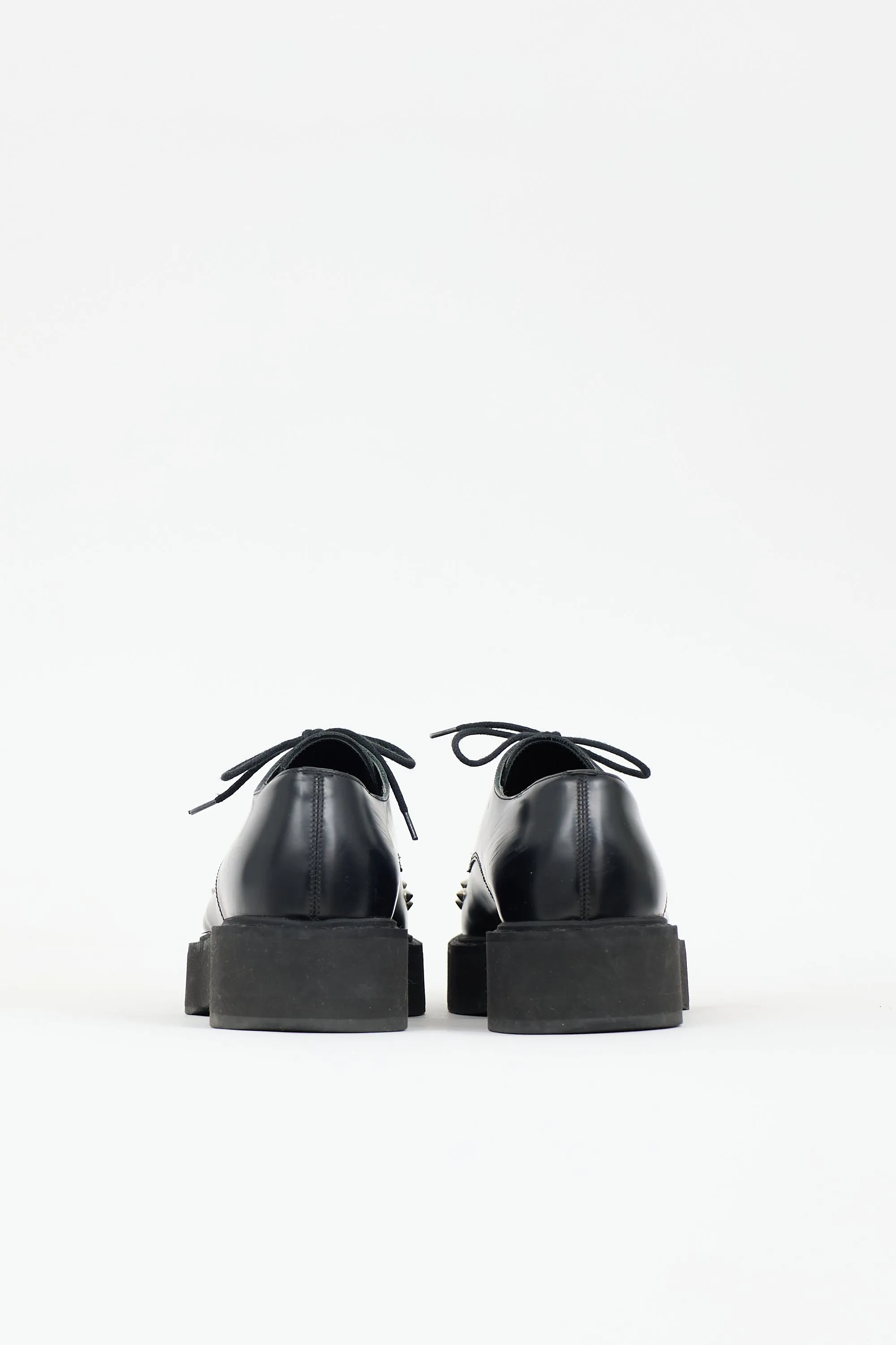 Leather Studded Platform Derby sold by VSP Consignment product image thumbnail 4