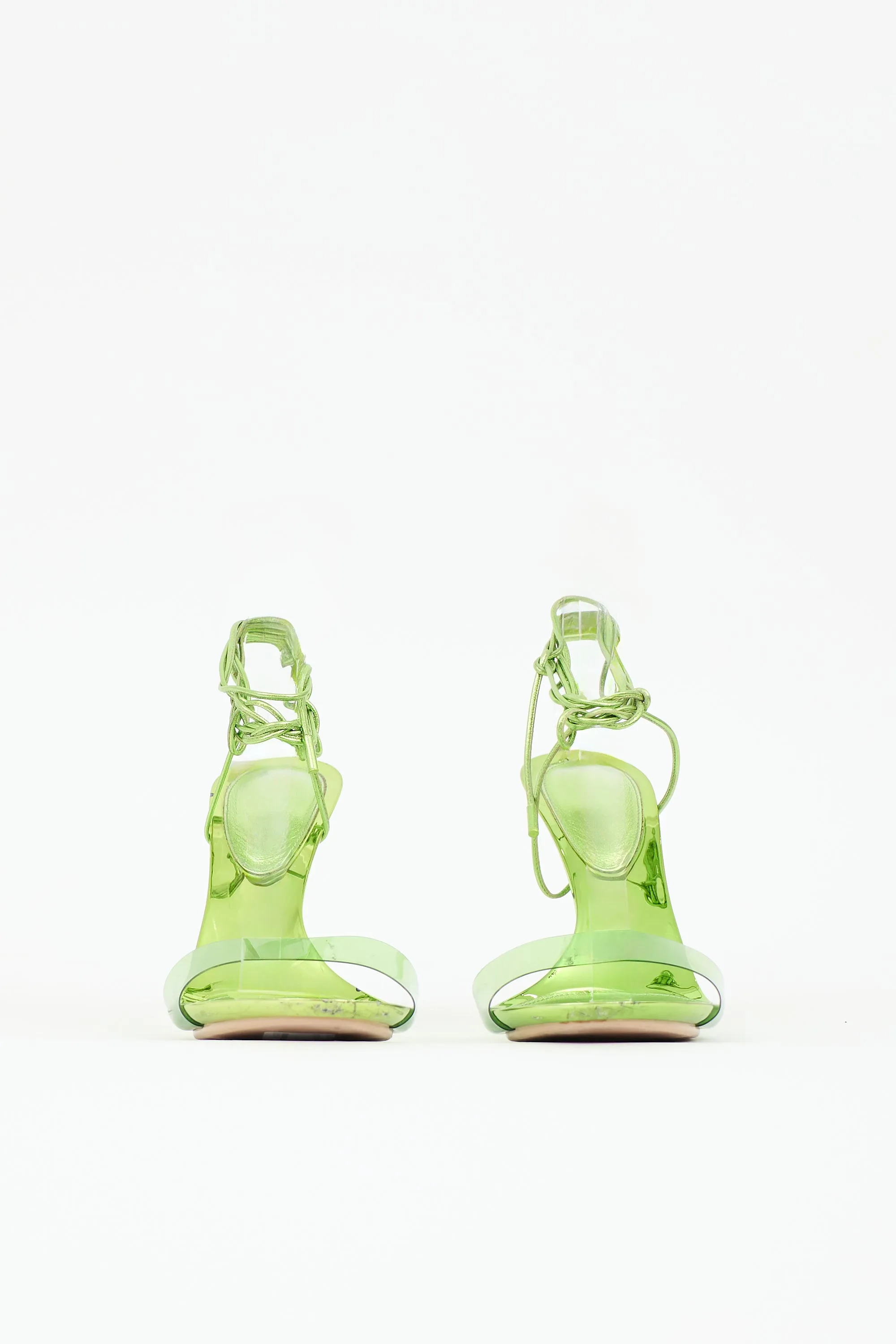 Leather & PVC Glass Sandal sold by VSP Consignment product image thumbnail 3