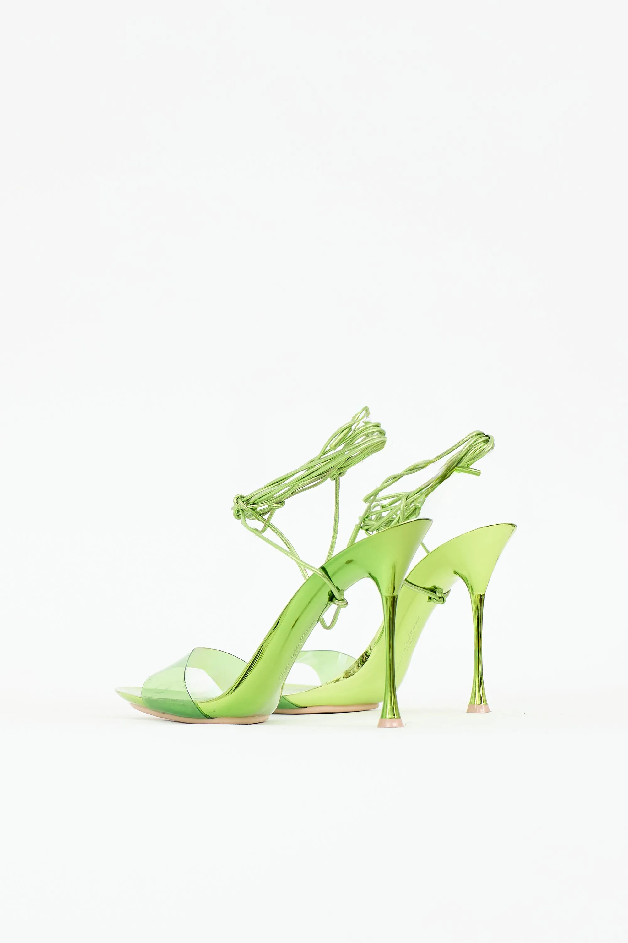 Leather & PVC Glass Sandal sold by VSP Consignment product image thumbnail 4