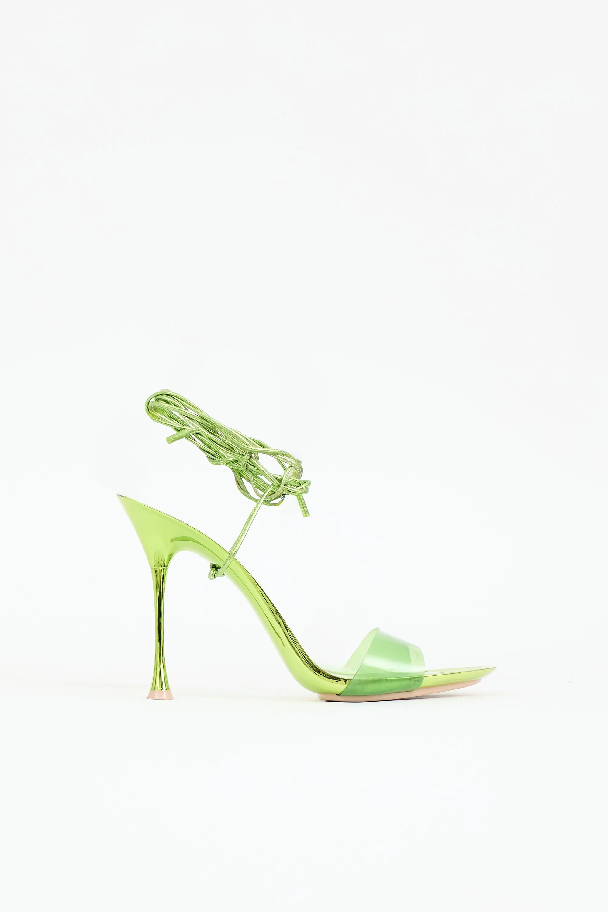 Leather & PVC Glass Sandal sold by VSP Consignment