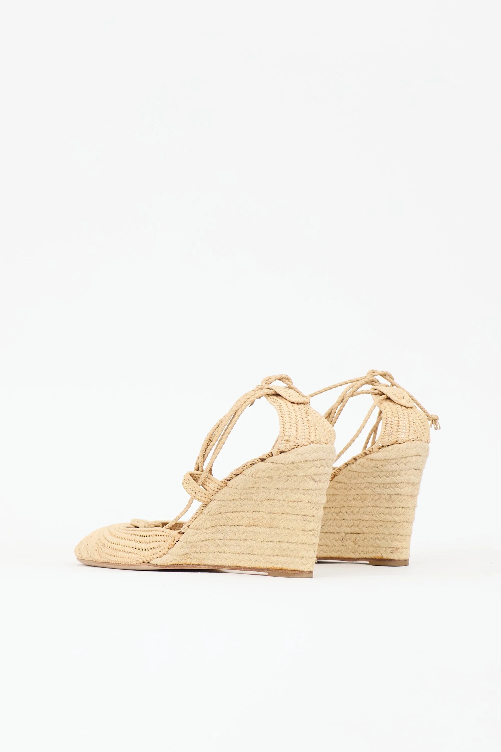 Raffia Espadrille Wedge Sandal sold by VSP Consignment product image thumbnail 4