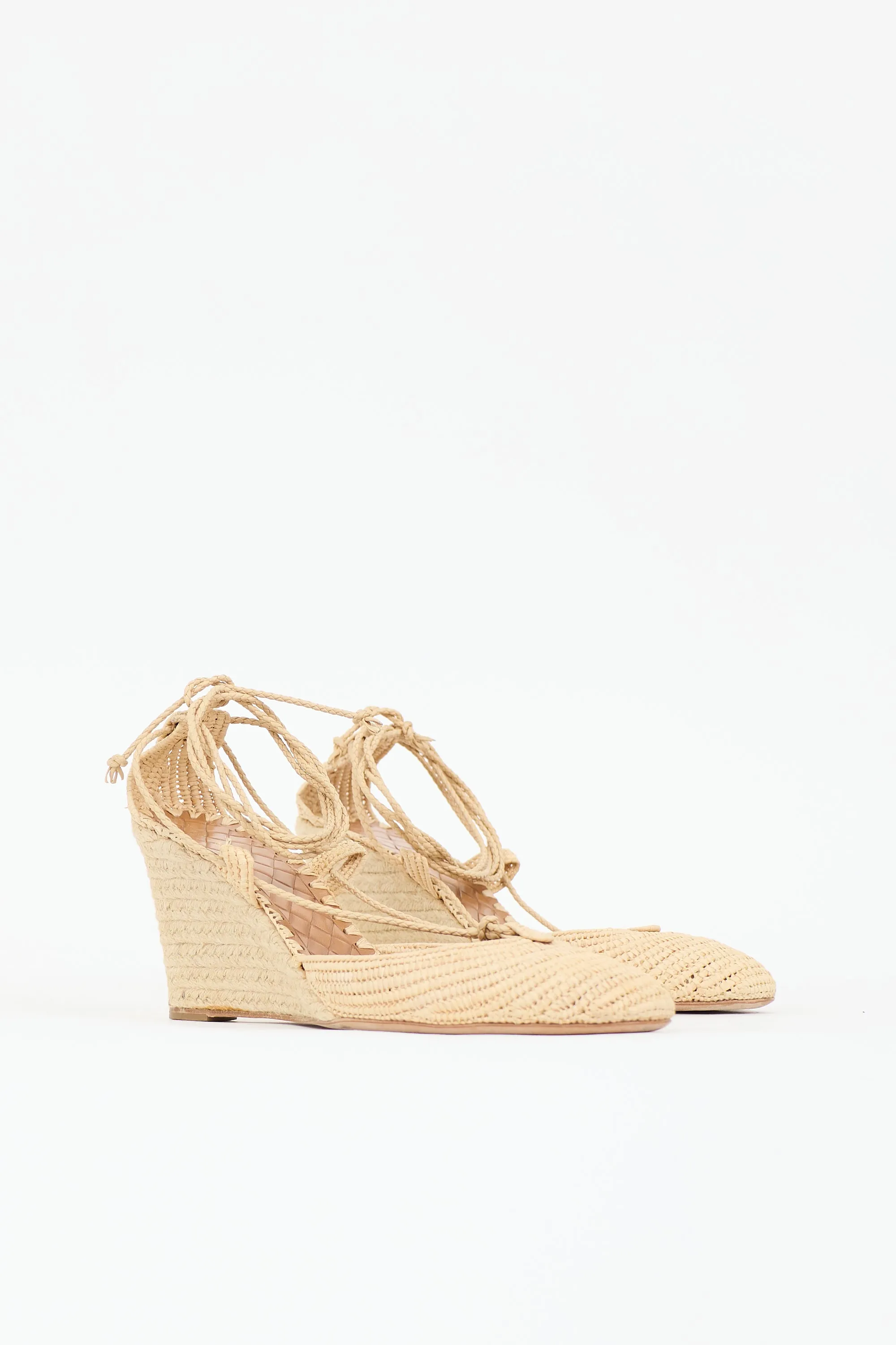 Raffia Espadrille Wedge Sandal sold by VSP Consignment product image thumbnail 2