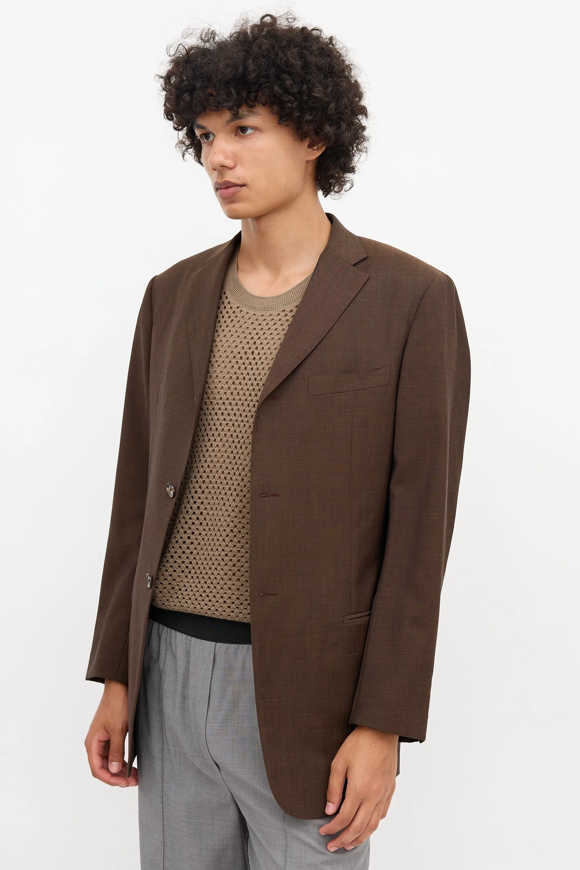 Wool & Mohair Blazer sold by VSP Consignment product image thumbnail 3