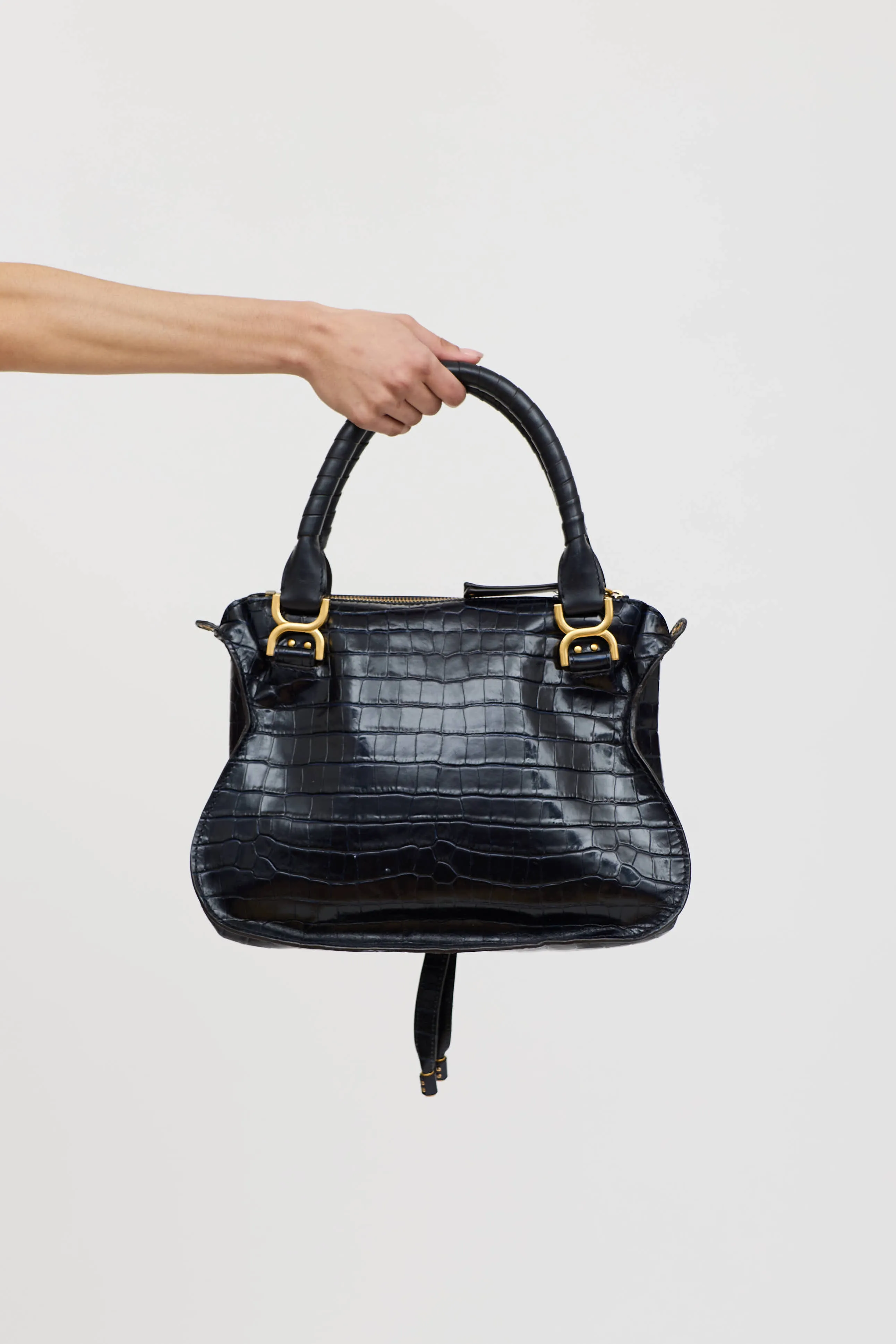 Embossed Marcie Double Carry Bag sold by VSP Consignment product image thumbnail 3
