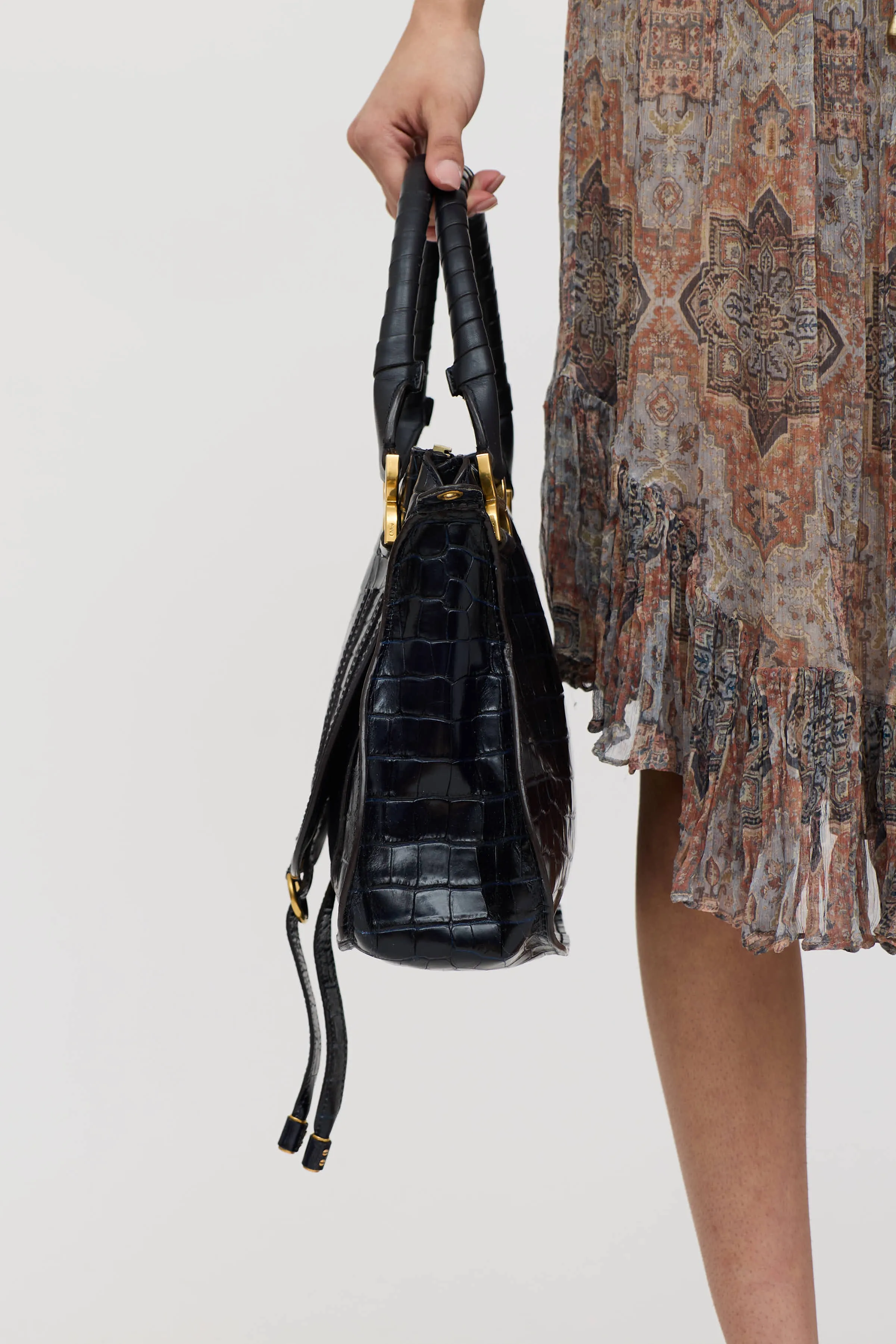 Embossed Marcie Double Carry Bag sold by VSP Consignment product image thumbnail 5