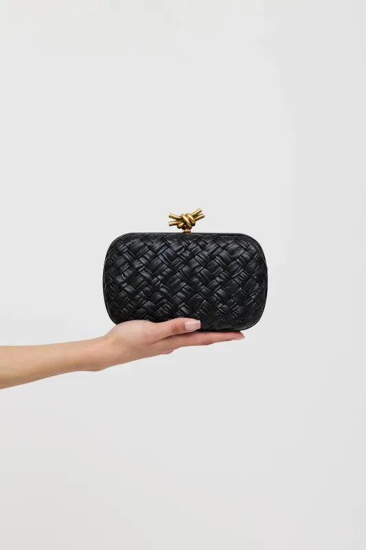 Foulard Intrecciato Knotted Clutch sold by VSP Consignment