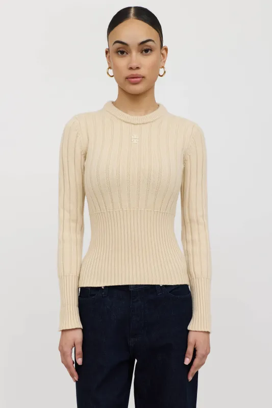 Cashmere Logo Sweater made by Tory Burch