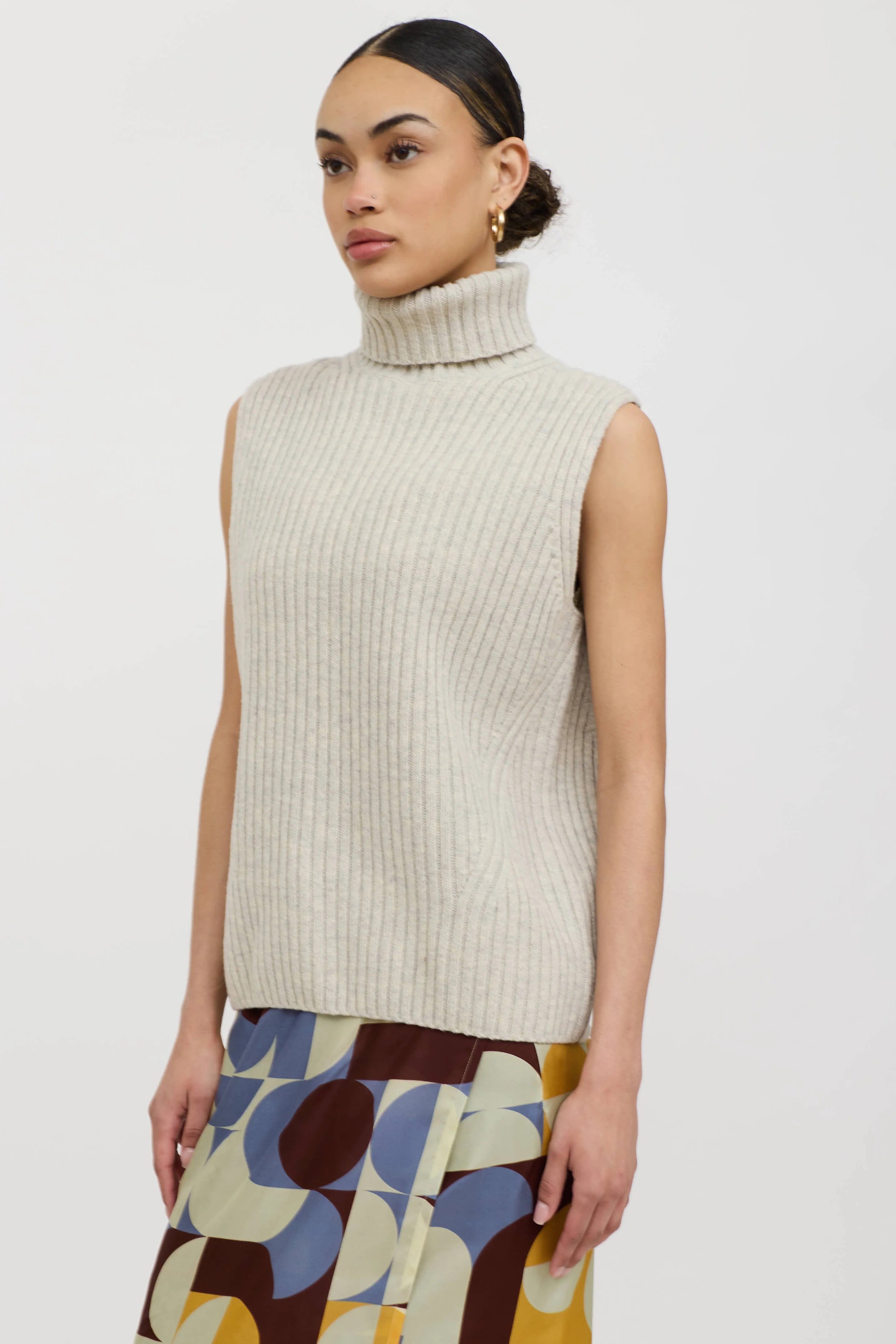 Wool Ribbed Knit Turtleneck sold by VSP Consignment product image thumbnail 3