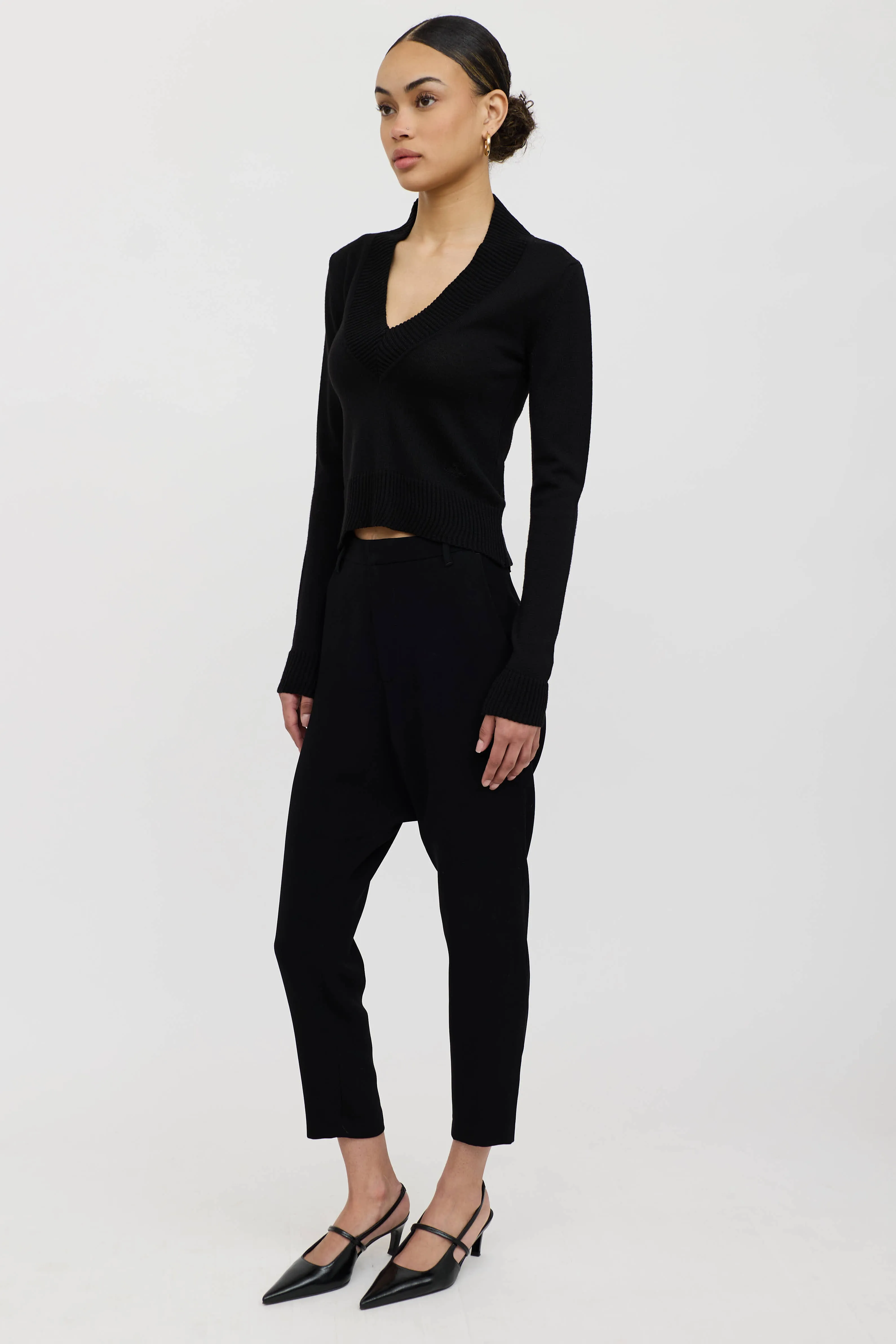 Drop Seat Cropped Trouser sold by VSP Consignment product image thumbnail 5