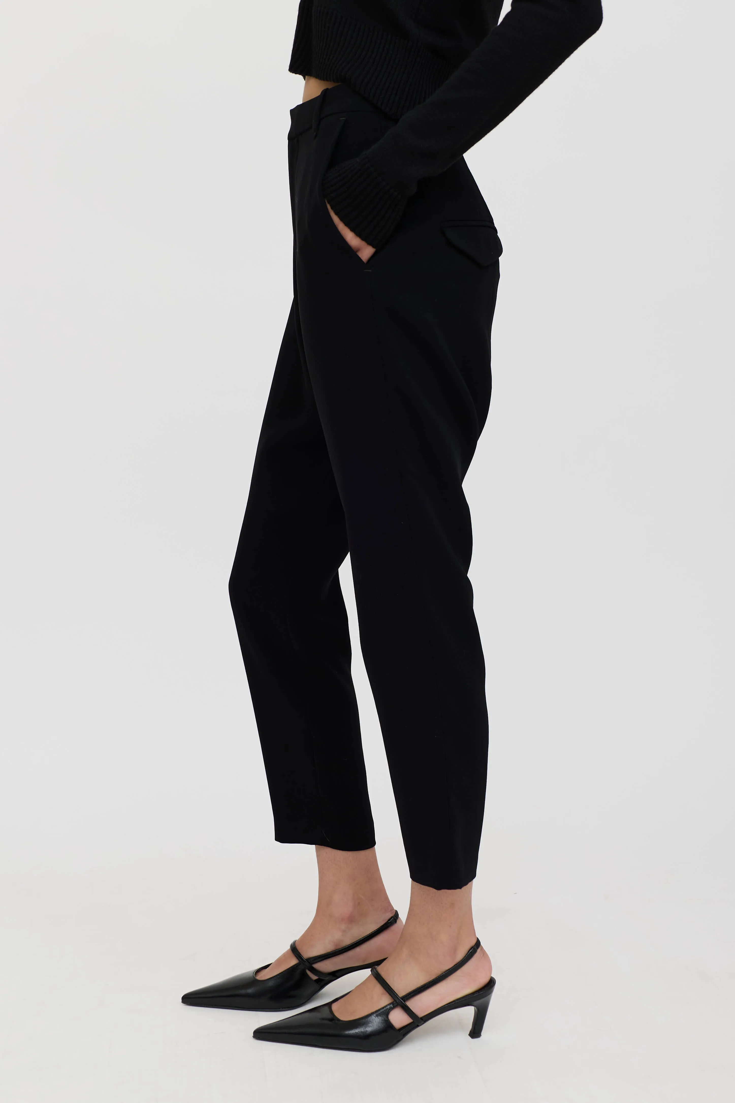 Drop Seat Cropped Trouser sold by VSP Consignment product image thumbnail 3