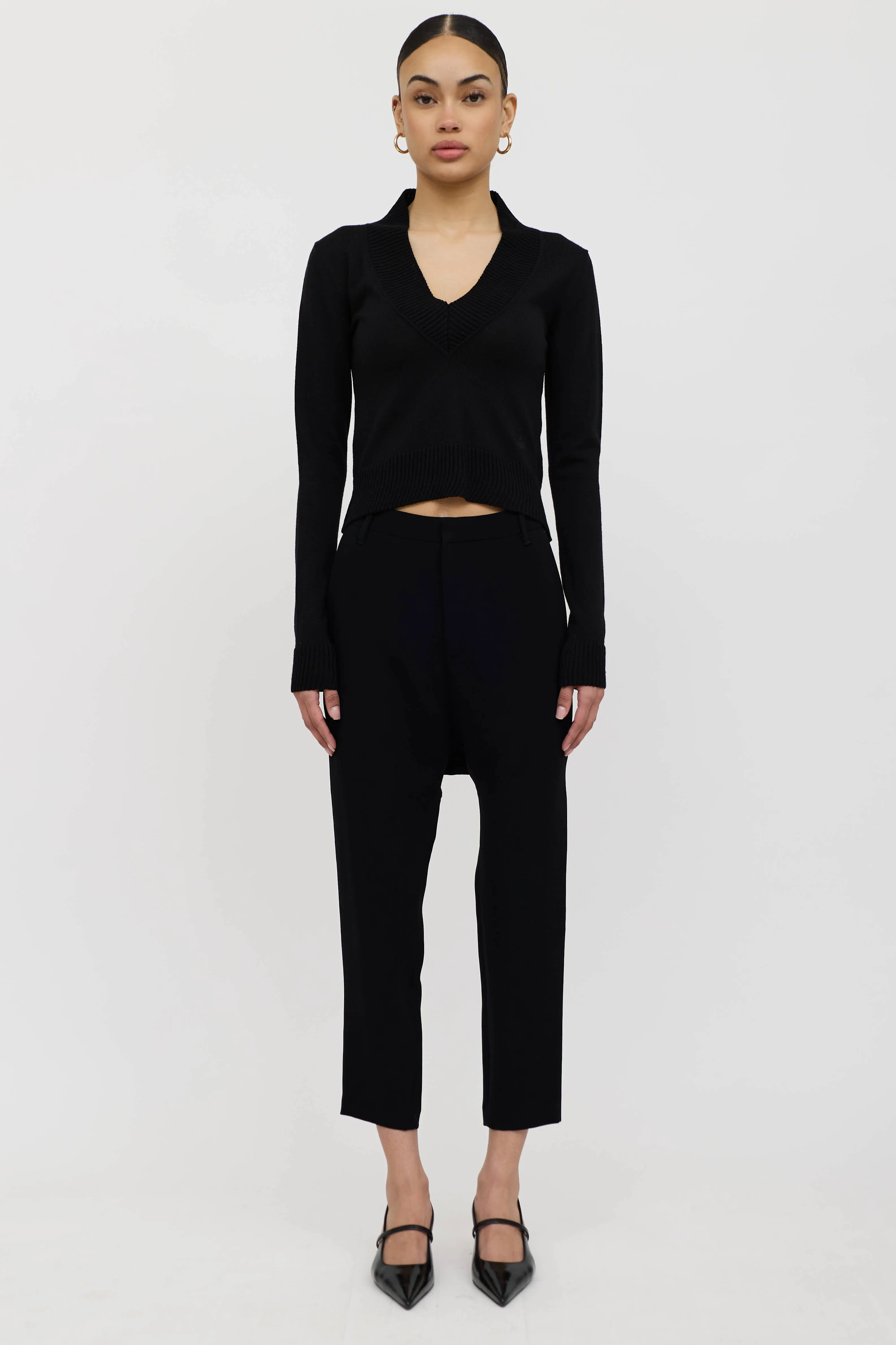 Drop Seat Cropped Trouser sold by VSP Consignment product image thumbnail 2