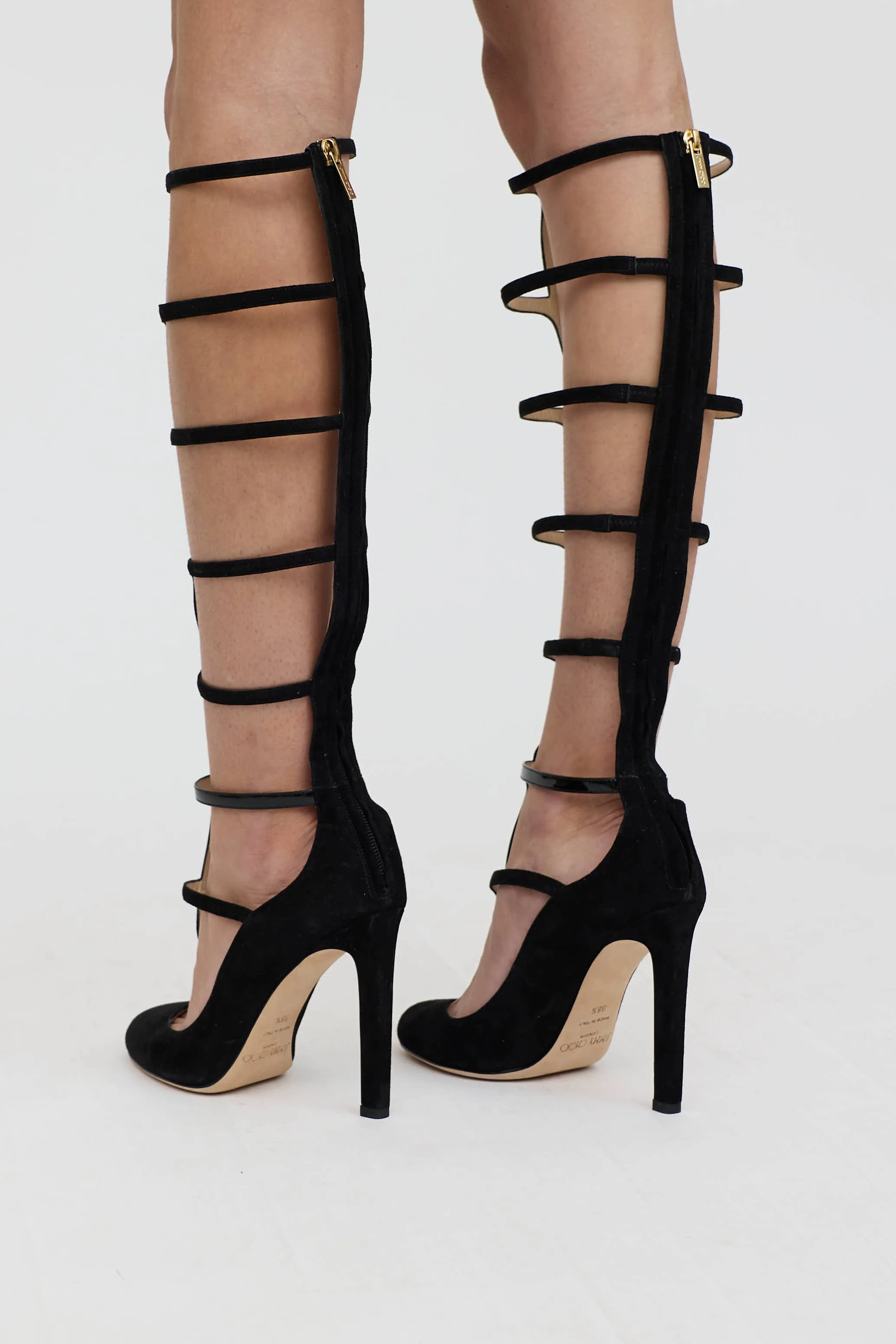 Suede Dali Knee High Heel sold by VSP Consignment product image thumbnail 4