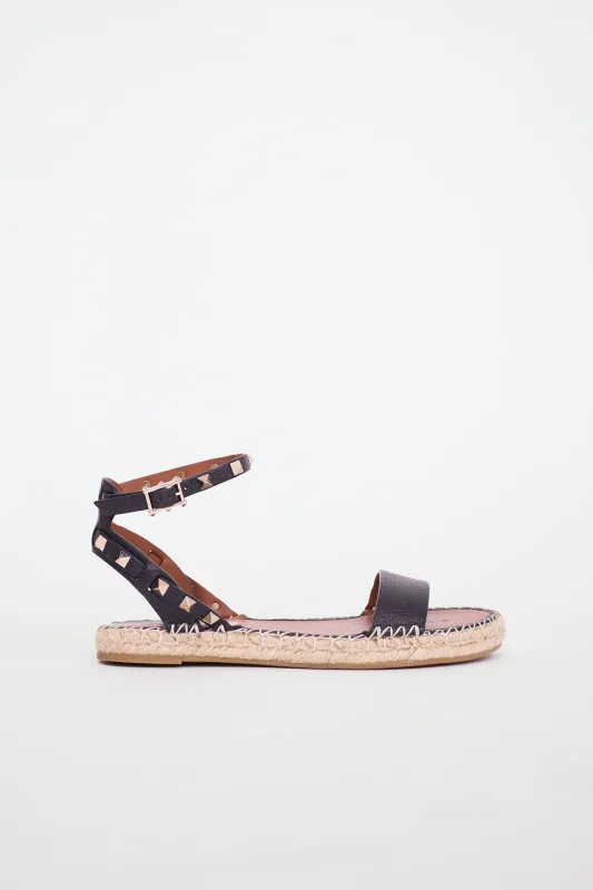 Rockstud Espadrille Sandal made by Valentino