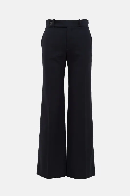 Wool Straight Leg Trouser made by Chloe