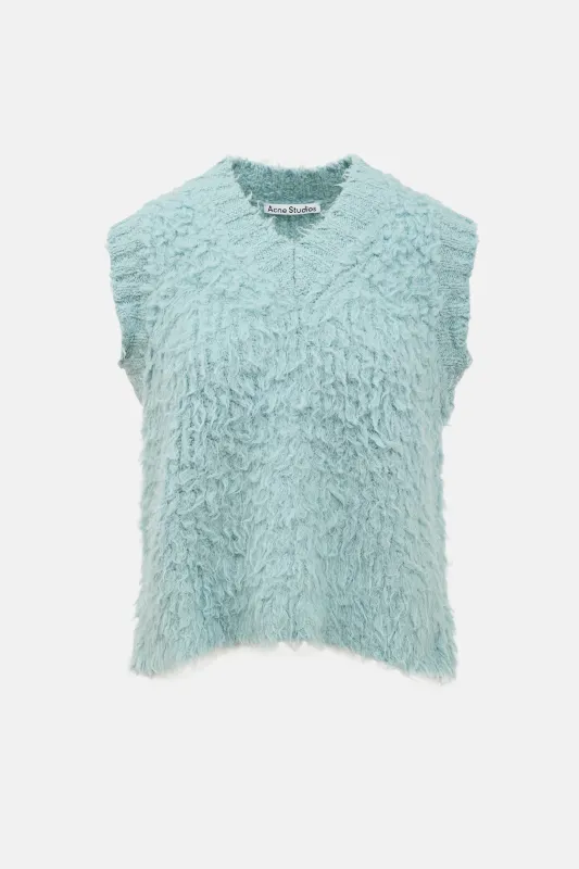 Wool Fuzzy Knit Vest made by Acne Studios
