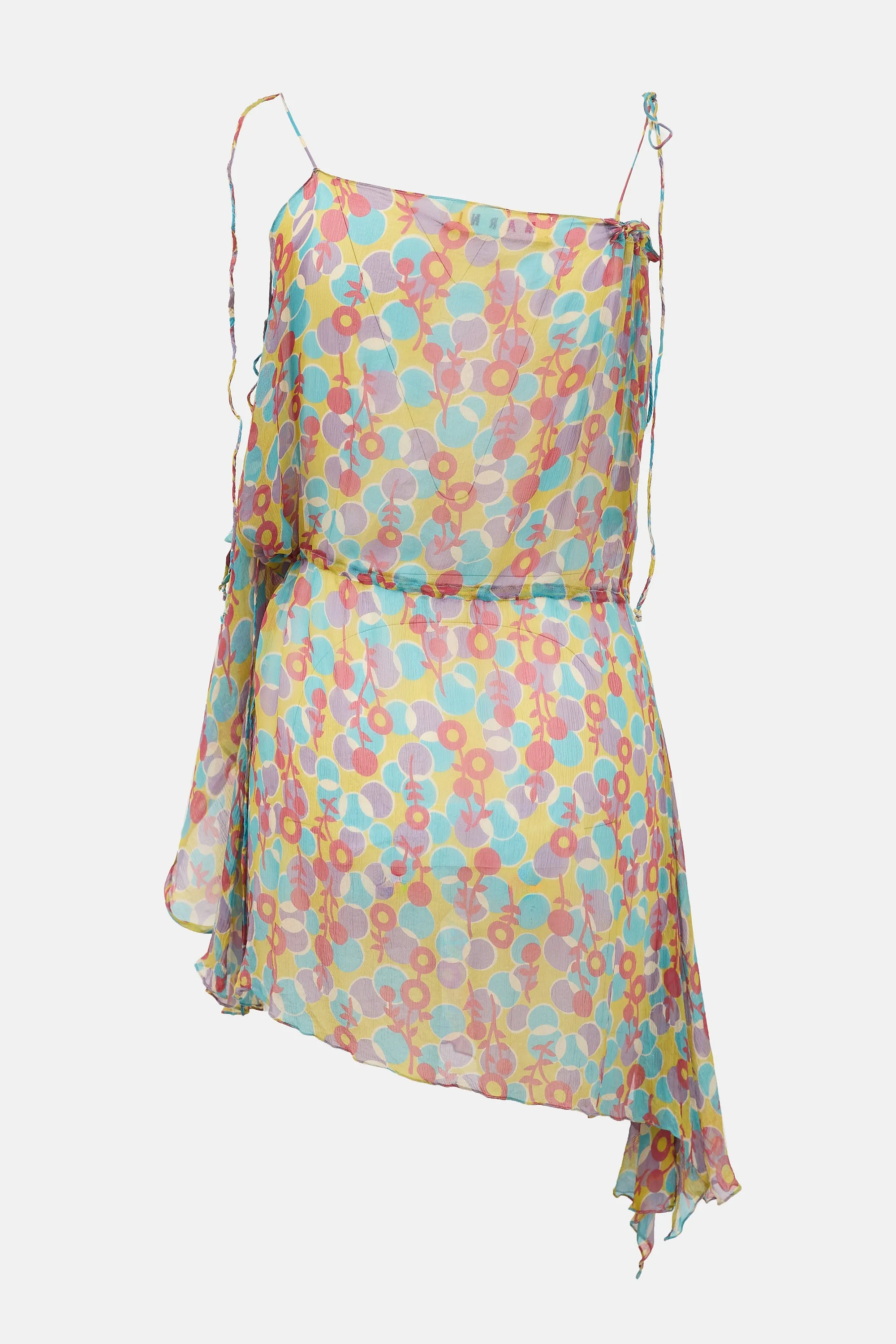 Silk Sheer Floral Dress sold by VSP Consignment product image thumbnail 2