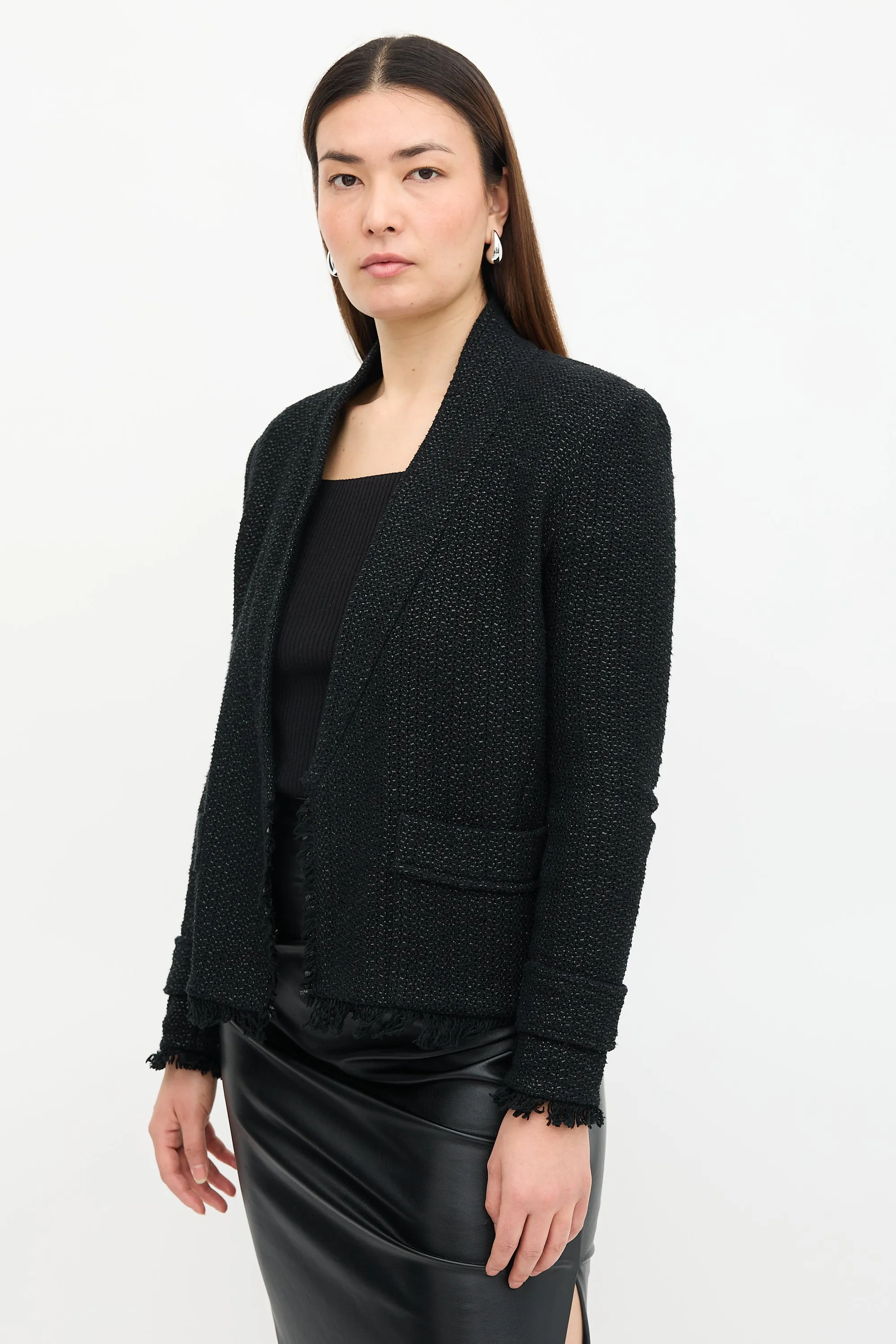 Tweed Fringe Jacket sold by VSP Consignment product image thumbnail 3