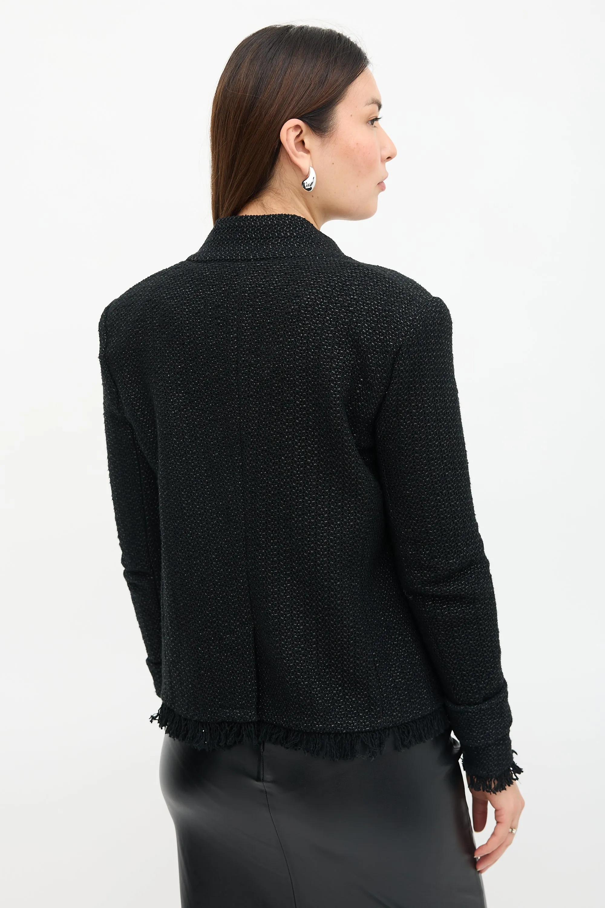 Tweed Fringe Jacket sold by VSP Consignment product image thumbnail 4