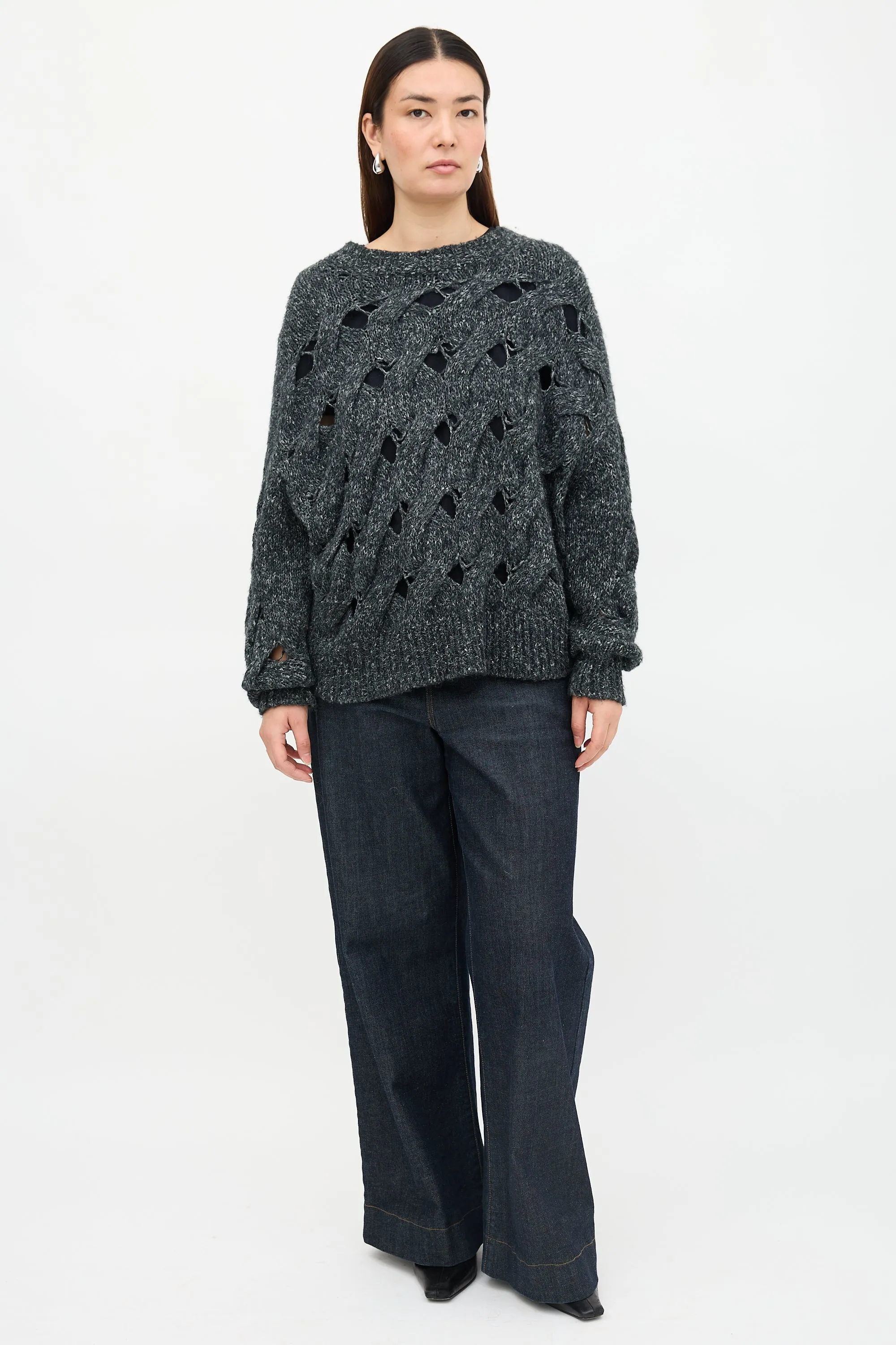 Cut Out Knit Sweater sold by VSP Consignment product image thumbnail 2