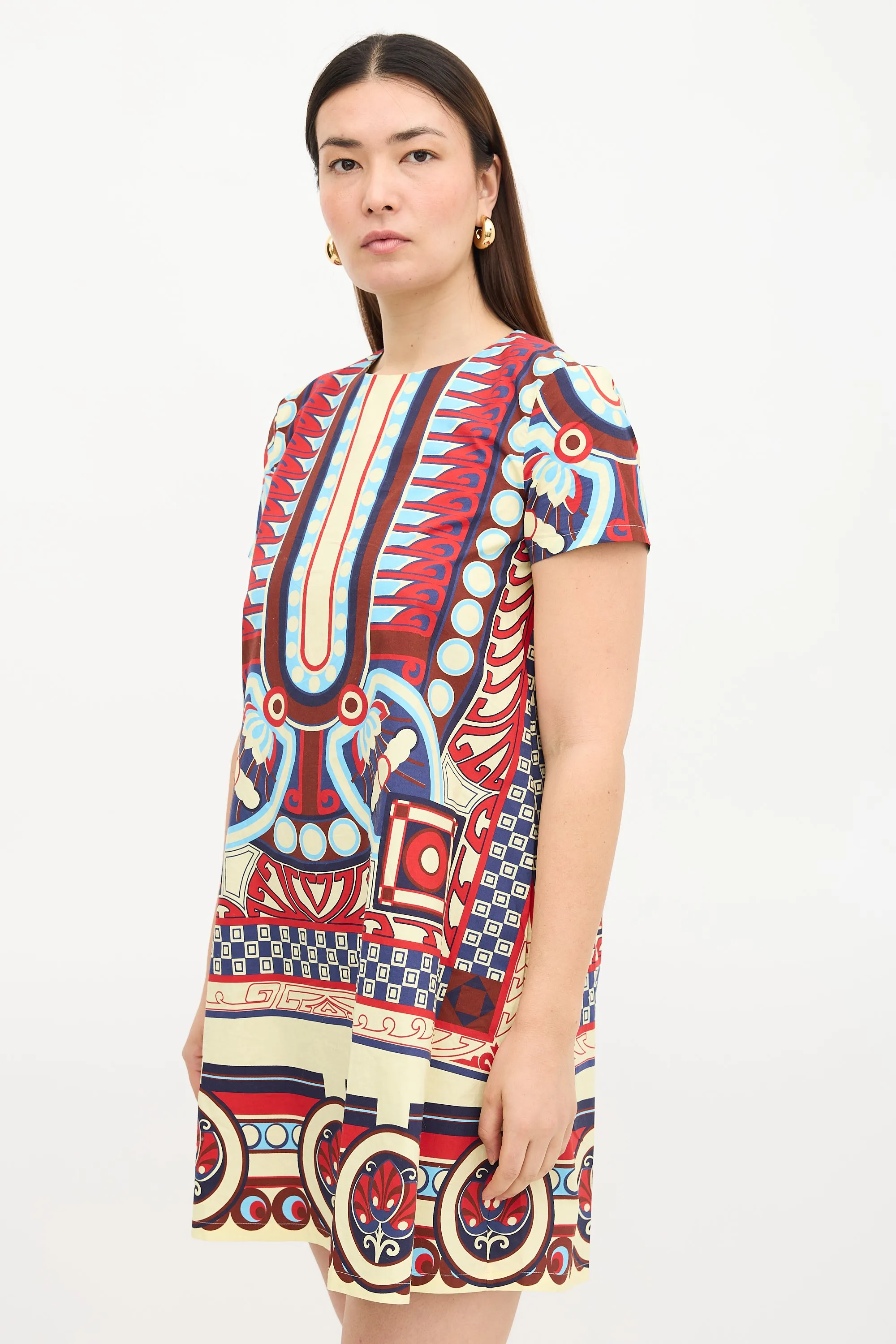 Patterned Mini Swing Dress sold by VSP Consignment product image thumbnail 3