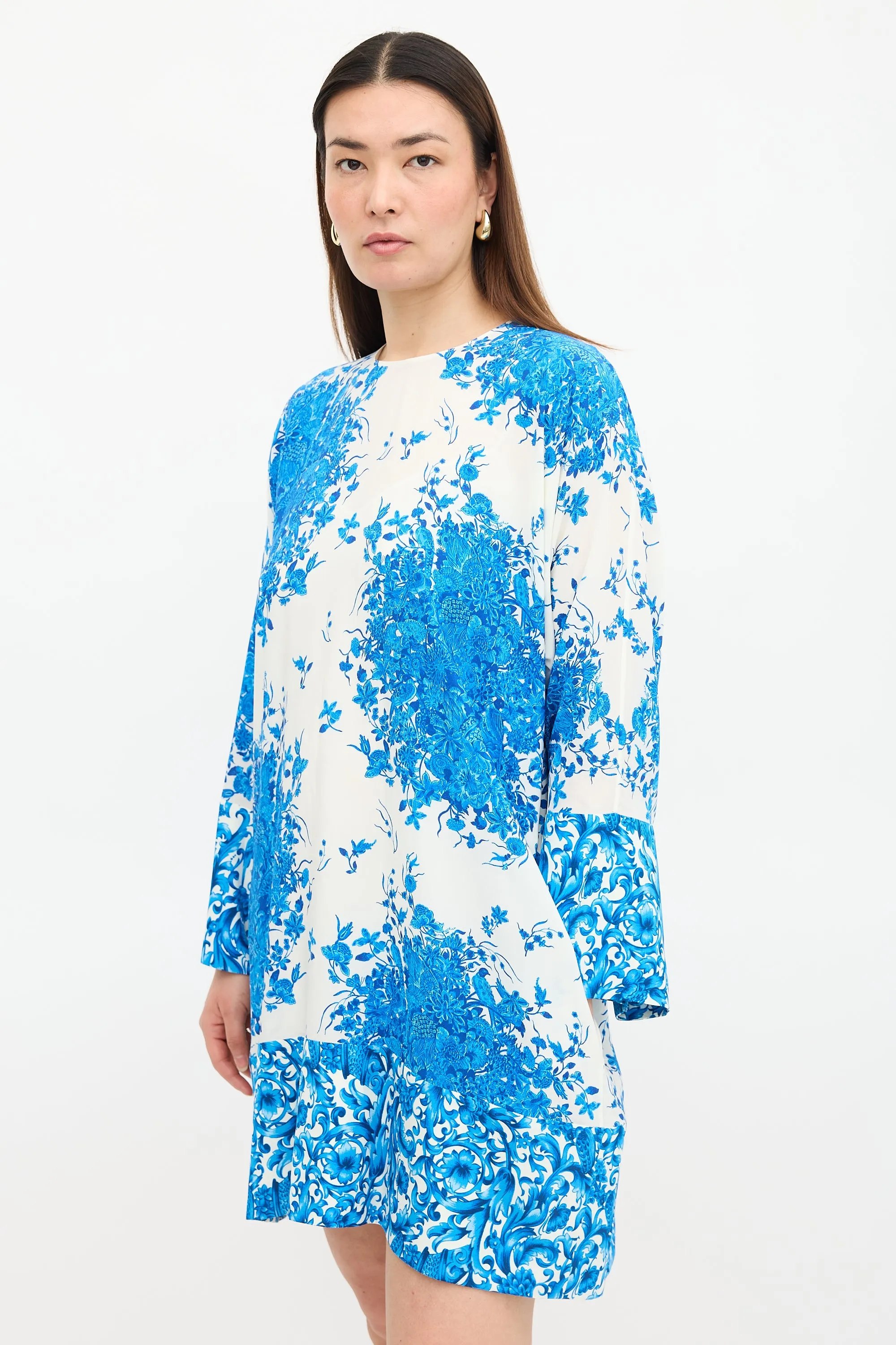 Silk Floral Dress sold by VSP Consignment product image thumbnail 3