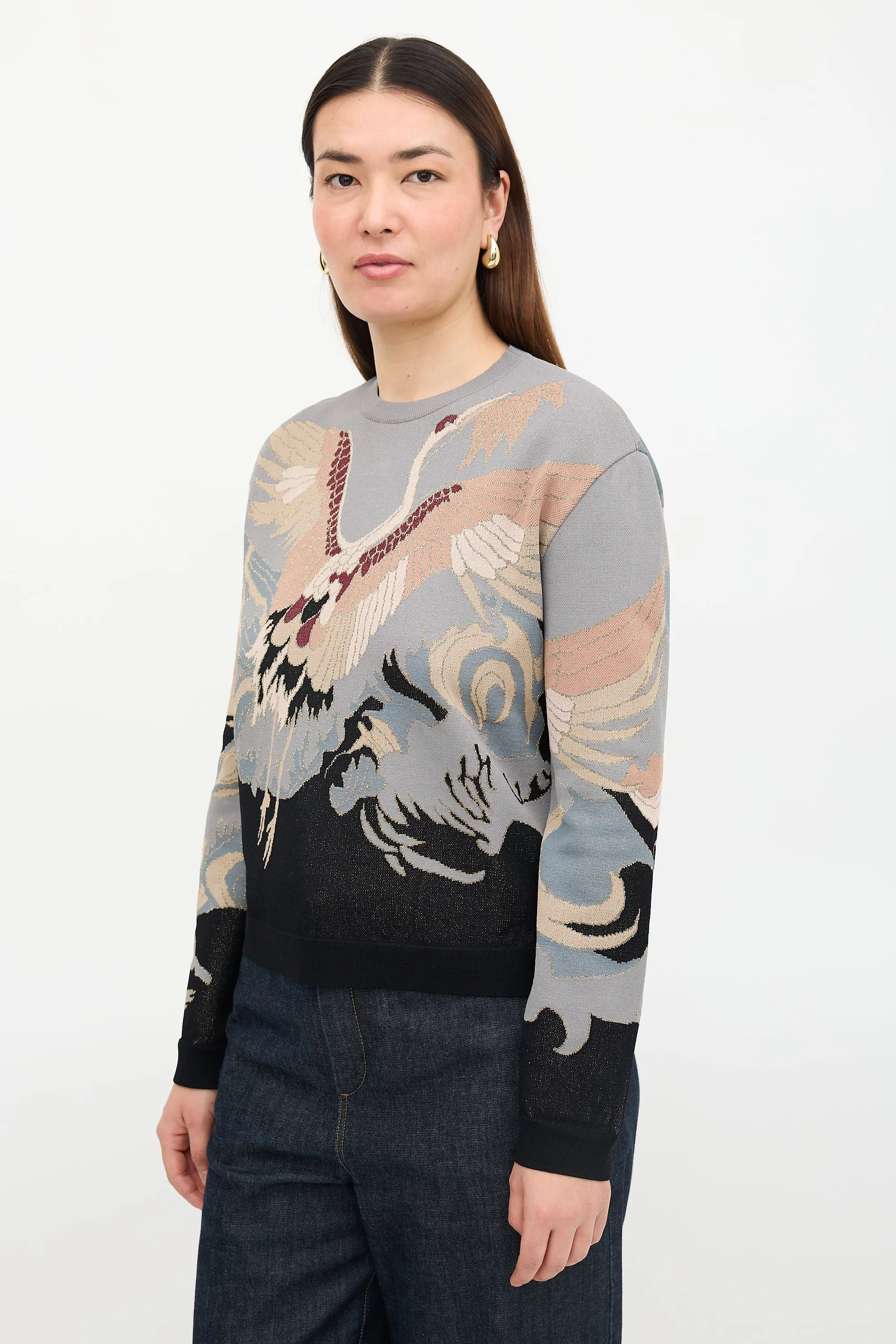 Metallic Intarsia Sweater sold by VSP Consignment product image thumbnail 3