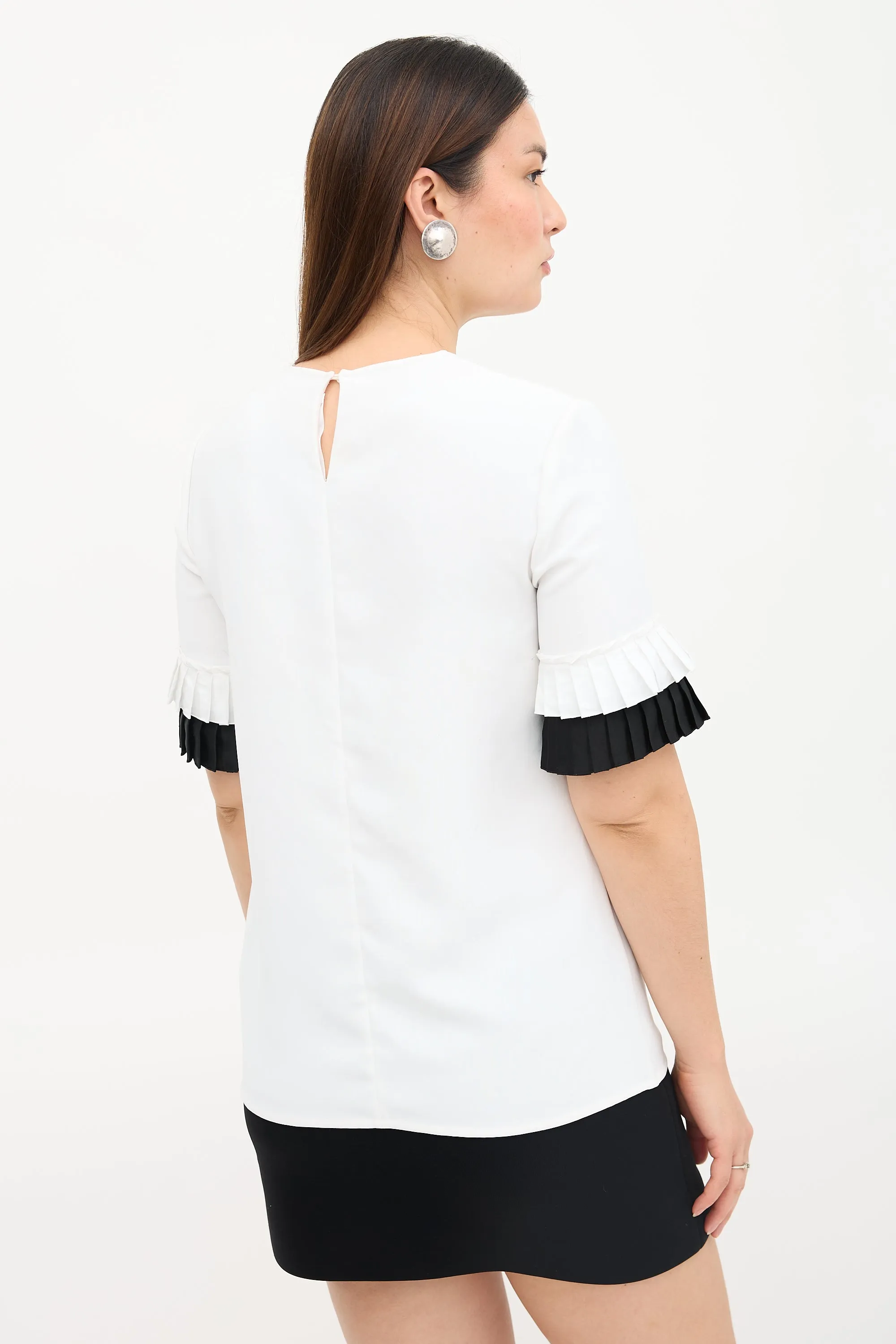 Pleated Cuff Blouse sold by VSP Consignment product image thumbnail 4