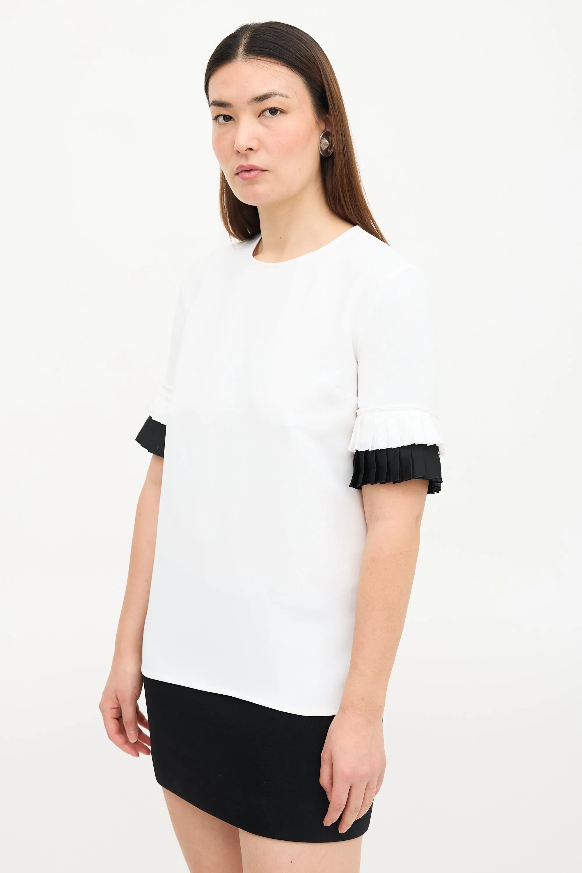 Pleated Cuff Blouse sold by VSP Consignment product image thumbnail 3